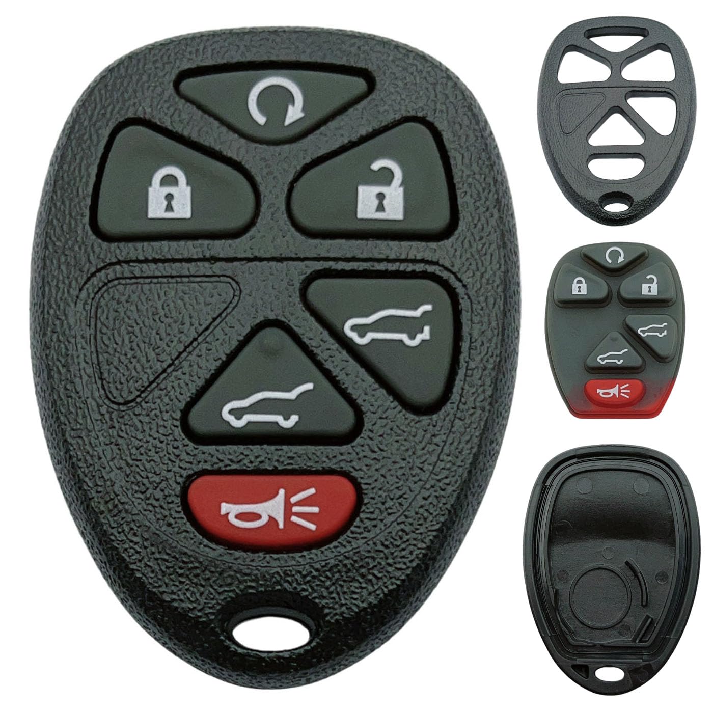 Replacement Key Fob Shell Case Fits for Chevy Suburban Tahoe Traverse GMC Pontiac Saturn Suzuki Cadillac Buick Keyless Entry Rem
