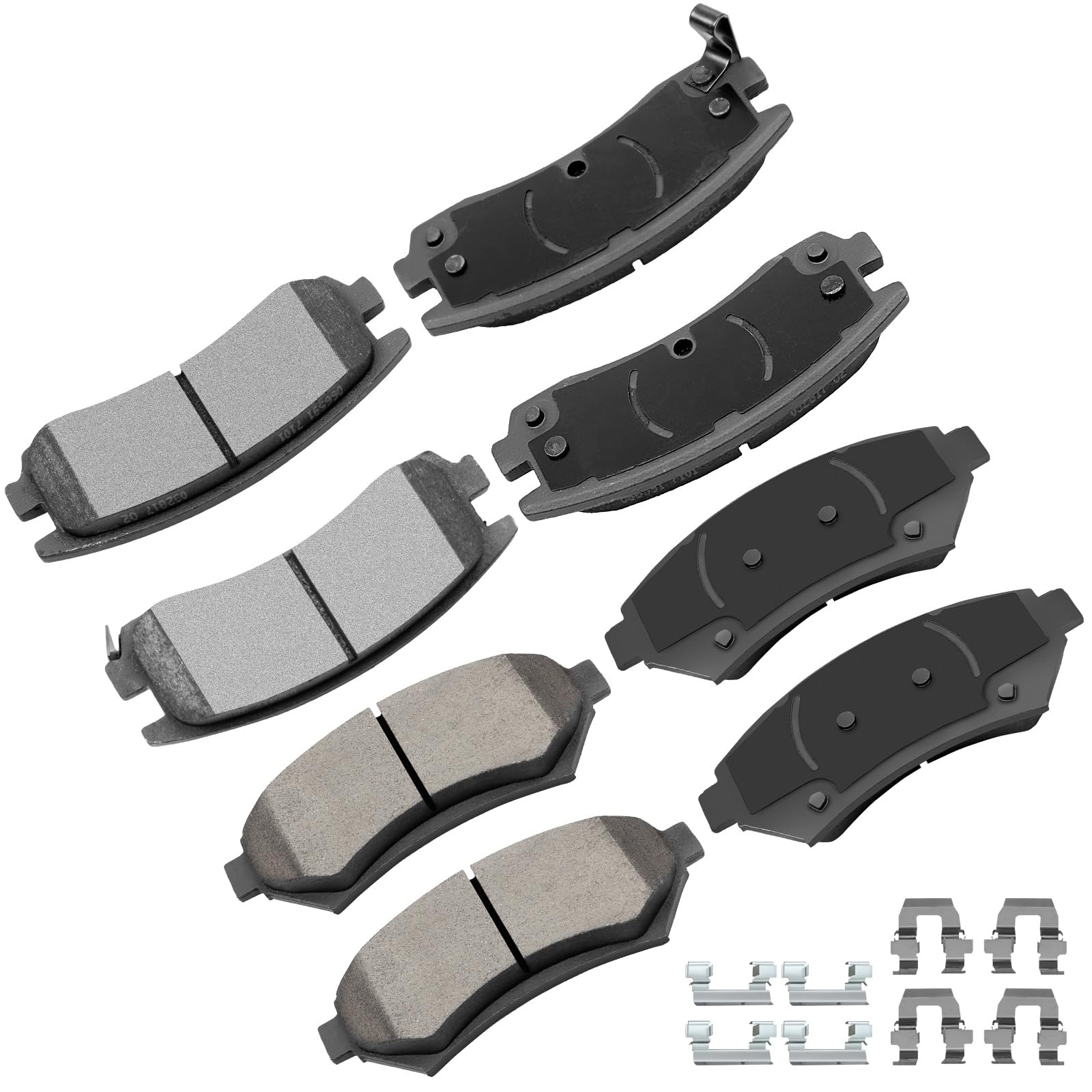 Cciyu D698 D699 8Pcs Front & Rear Ceramic Brake Pads Kits 97-04 For Buick Regal,00-05 For Chevrolet Impala,02-04 For Oldsmobile
