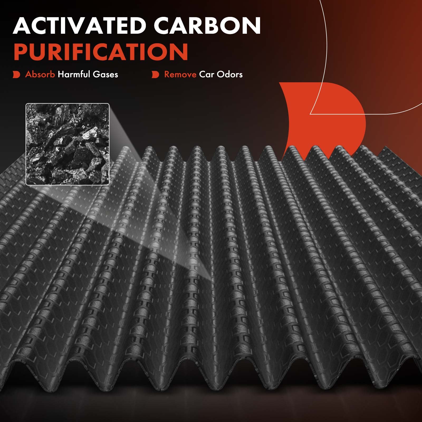 A-Premium Cabin Air Filter with Activated Carbon Compatible with Cadillac Escalade & Chevrolet Silverado 1500, Suburban, Tahoe &