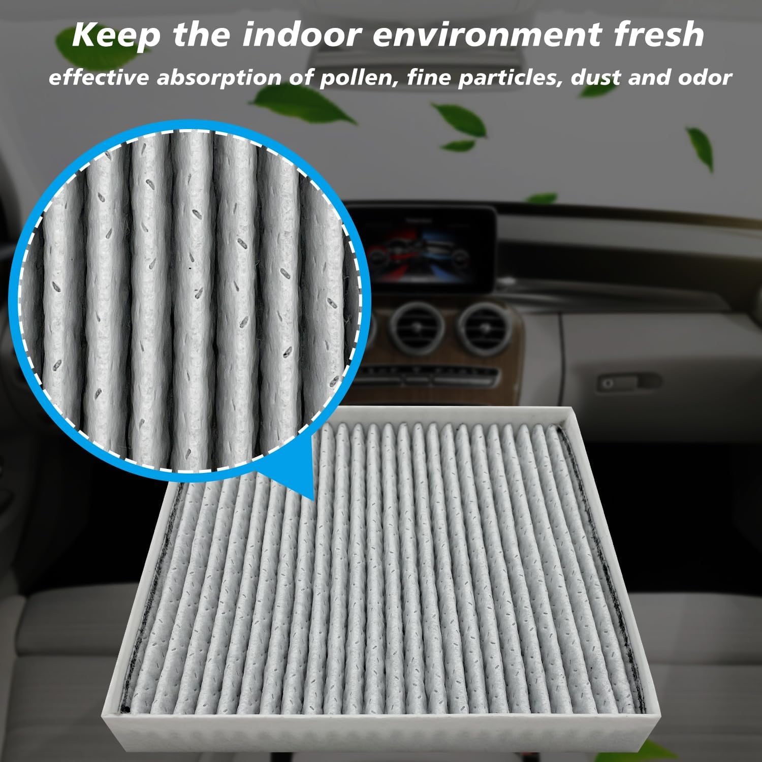 Capume for Cabin Air Filter JM200 (CF12058) Fits Hyundai Accent (2018-2022), Elantra (2017-2020), Elantra GT (2018-2020), Fits K