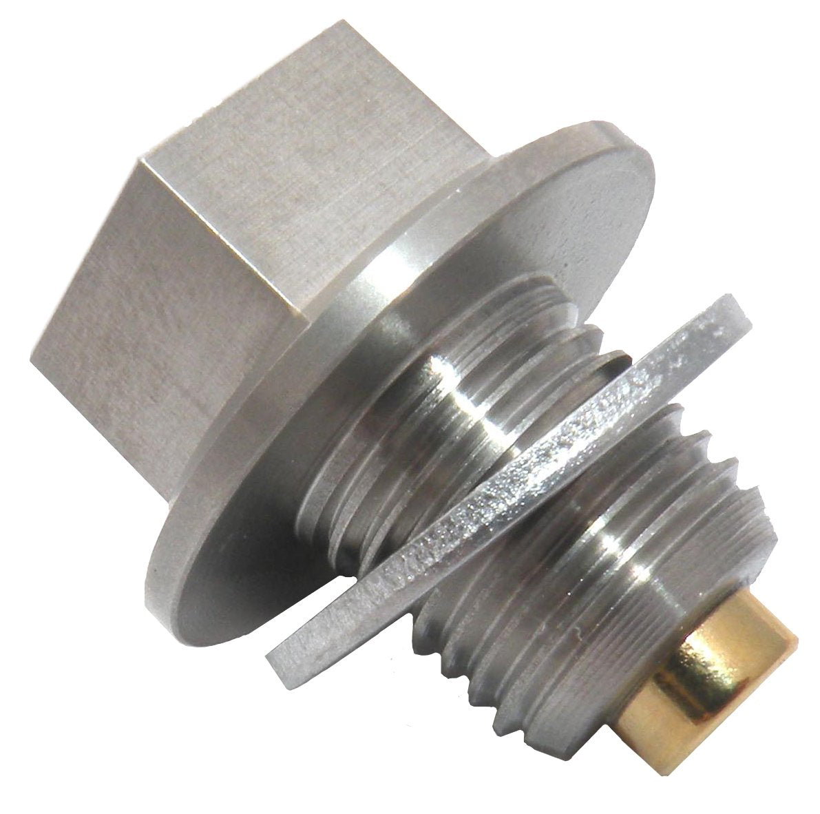 Goldplug Ap-03, M12 X 1.25 Threads, 11.5Mm Thread Length, 15Mm External Hex, 22Mm Dia. Flange, 24Mm Oal, Magnetic Drain Plug, Fi