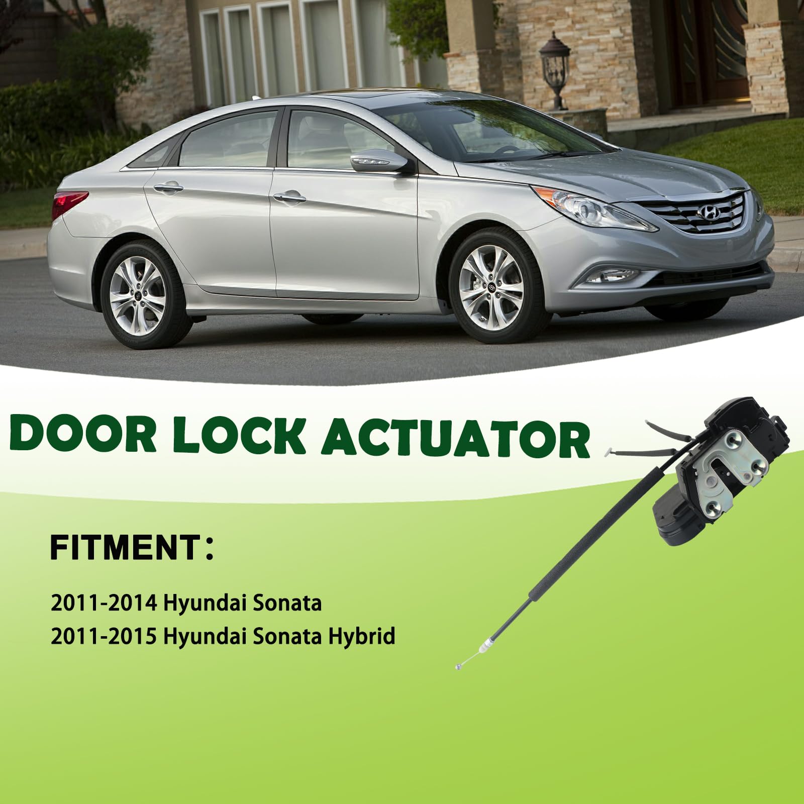 omoZone Door Lock Latch Actuator Assembly Rear Right Passenger Side Compatible with 2011-2015 Hyundai Sonata Replaces 814203S000