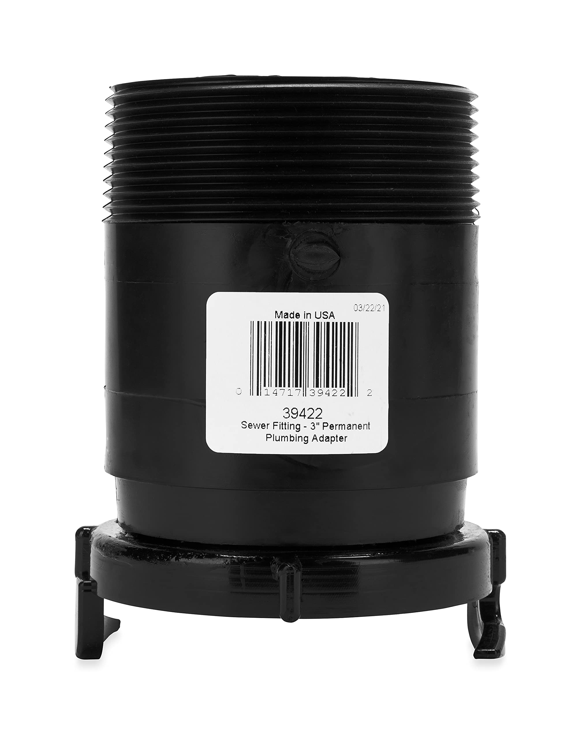 Camco Camper/Rv Sewer Fitting Adapter | Features A Straight Fitting & Bayonet Fitting | Simple Camper Sewer Hose Hookup (39422)