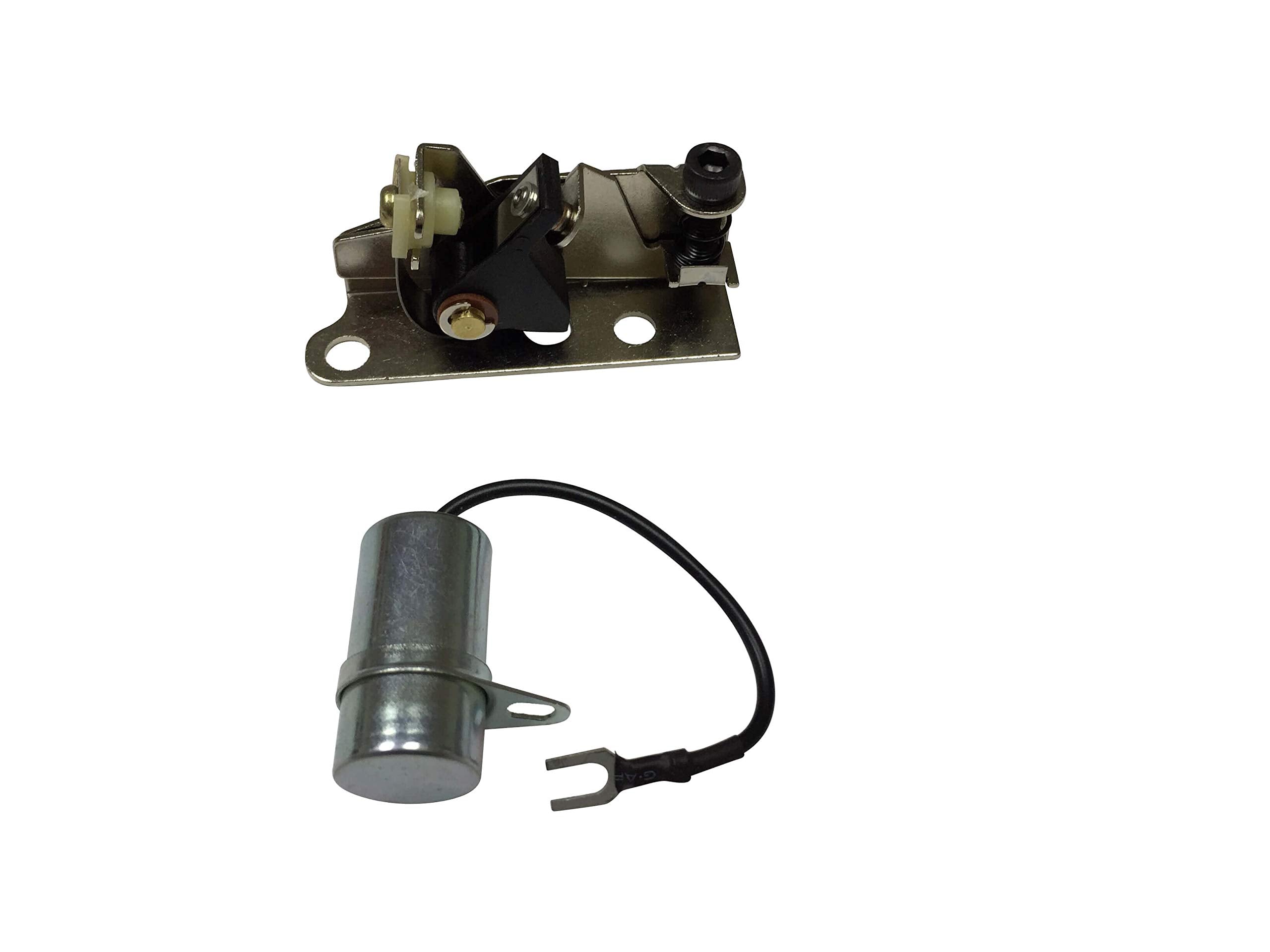 ENGINERUN 160-1183 Point & Condenser Ignition Kit Compatible with Onan Cummins John Deer Lawnmower Parts Fits for OEM 160-1183 3