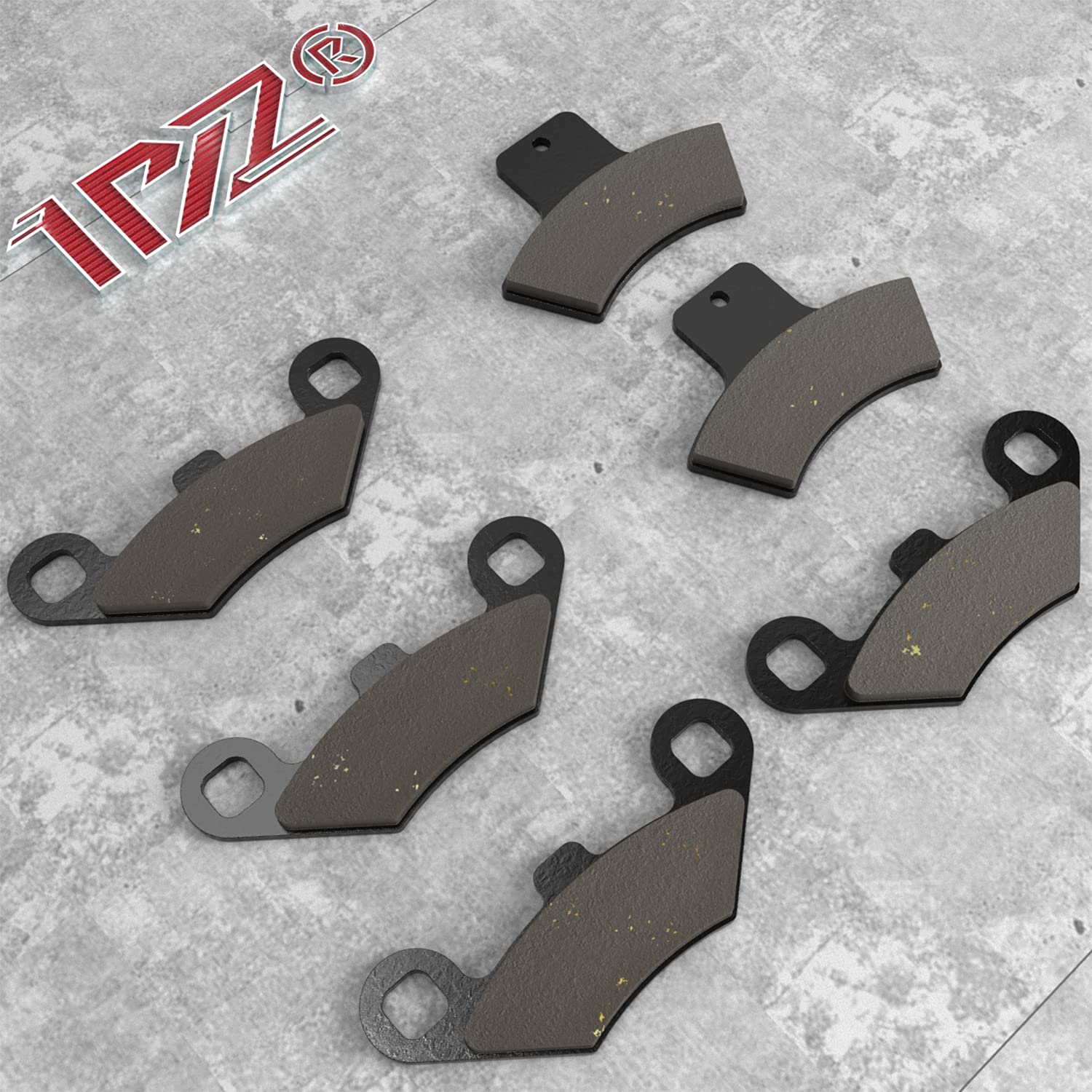 1PZ ST5-R1B Front and Rear Brake Pads Replacement for Polaris Scrambler 500 400 Trail Boss 325 330 Sportsman 500 400 335 Magnum