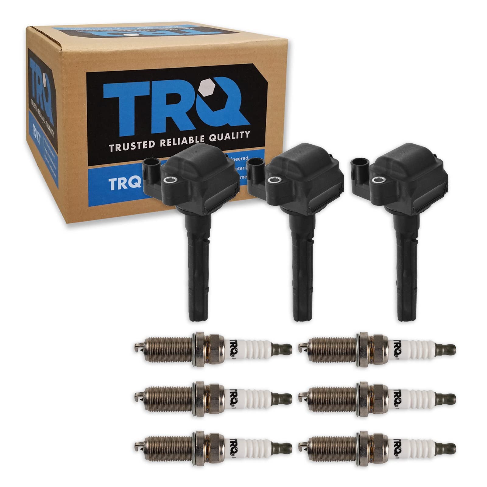 Trq Ignition Kit Ignition Coil Spark Plugs Compatible With 1996-2001 Lexus Es300 1996-1999 Toyota Avalon Camry 1998-2000 Sienna