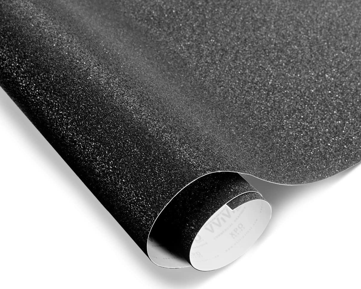 Black Indestructible Paint Wrap Vinyl Roll (10Ft X 5Ft)