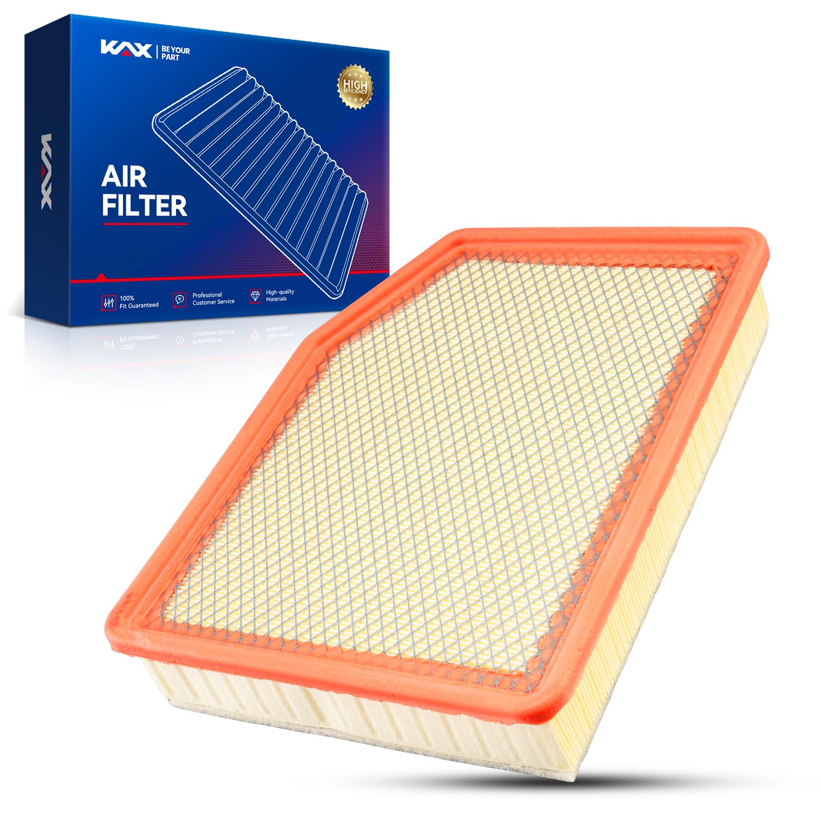 KAX Engine Air Filter, CA12405 Replacement for Chevrolet, GMC & Cadillac Models, Advanced Air Filter Media, Increased Accelerati