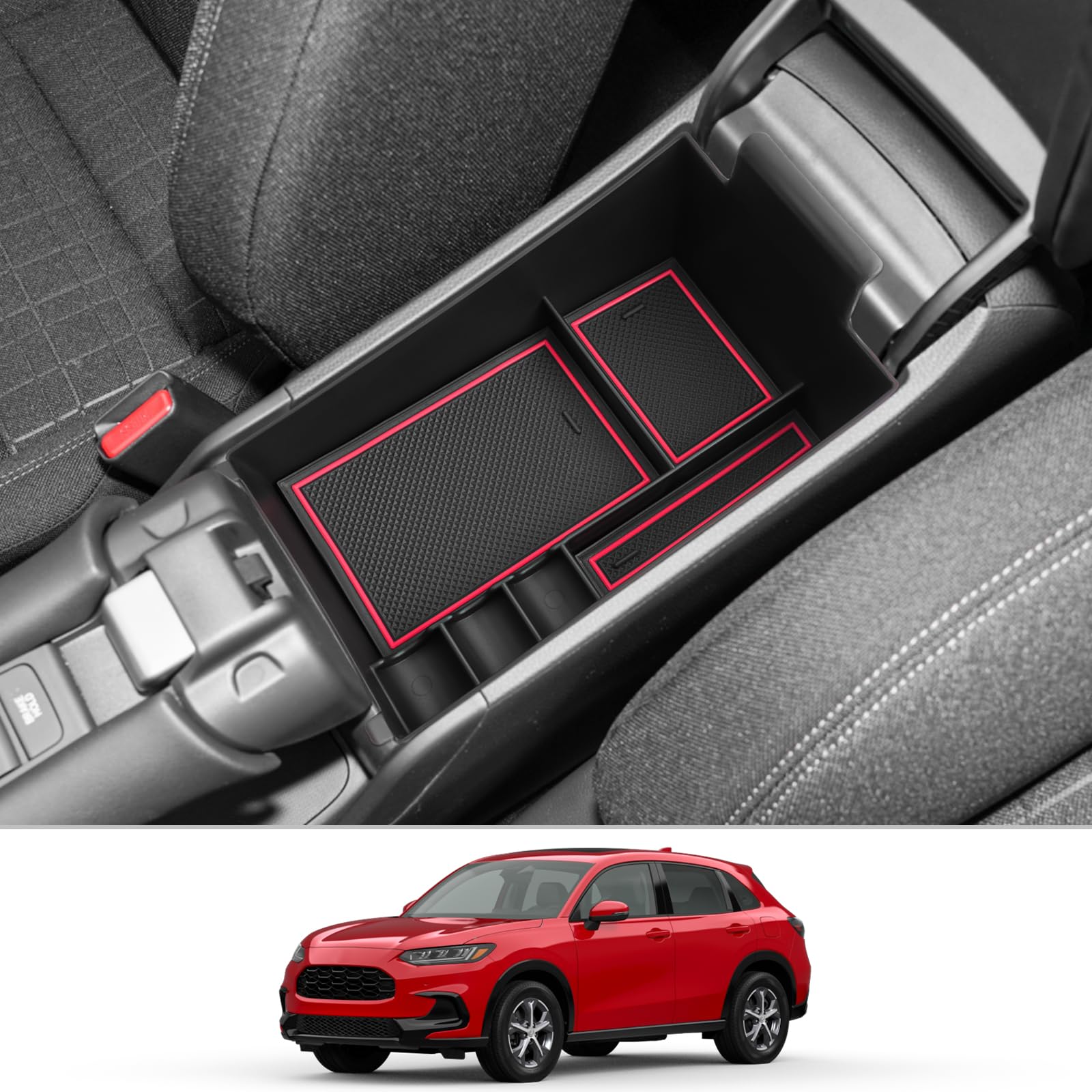 Cdefg 2023 2024 2025 Hr-V Center Console Organizer Tray For 2023 2024 2025 Honda Hrv Armrest Tray Storage Box Secondary Insert T