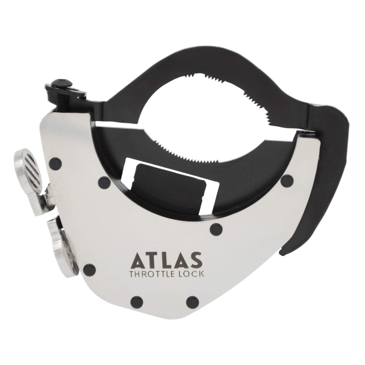 ATLAS Throttle Lock - A Motorcycle Cruise Control Throttle Assist, POLISHED (Bot WBCARB07PK4Q8LG