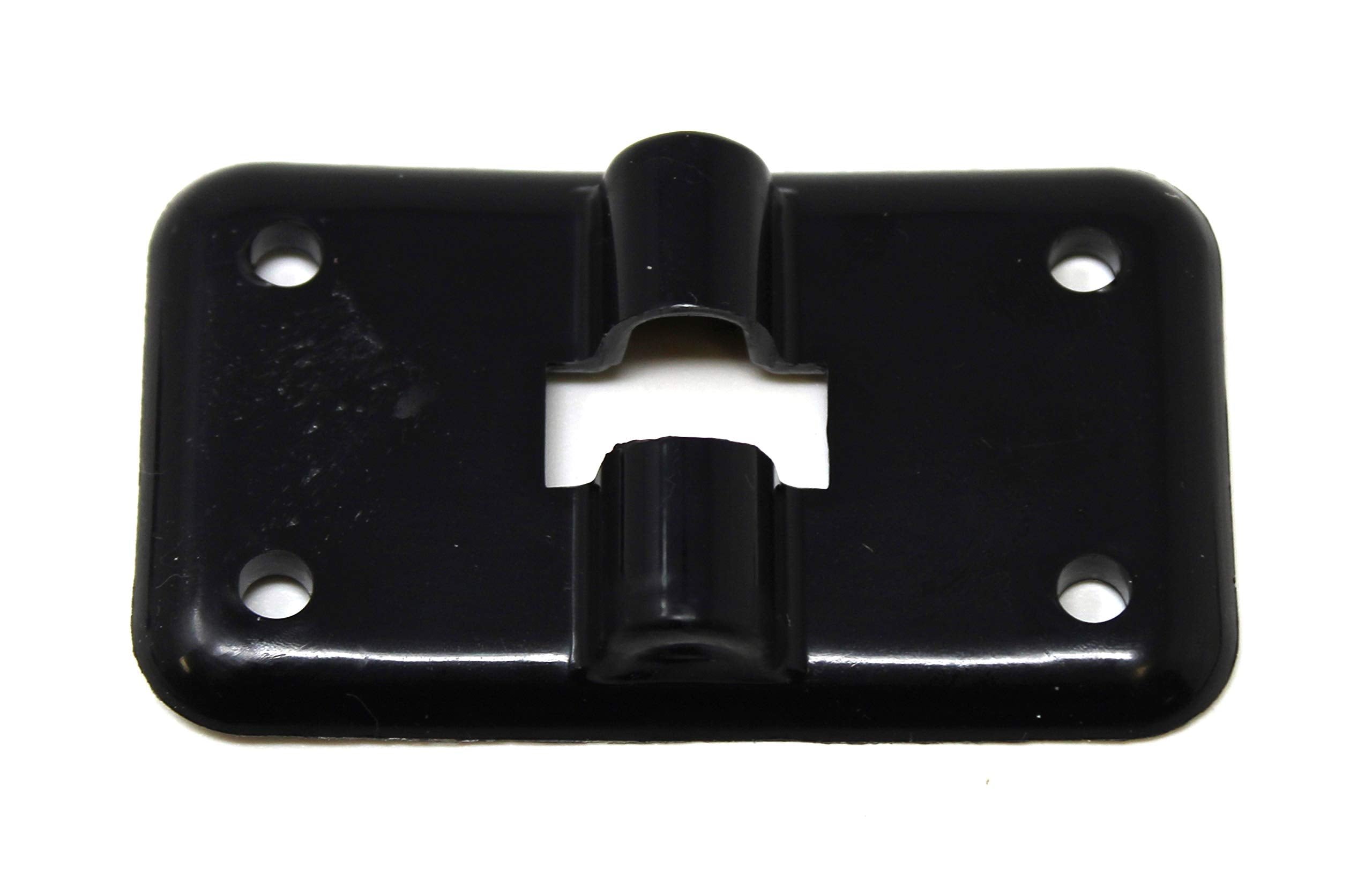 Jsp Manufacturing Black Plastic 6” T-Style Entry Door Catch Latch Holder For Rv Camper Trailer Cargo Hatch Assembly Kit (2)