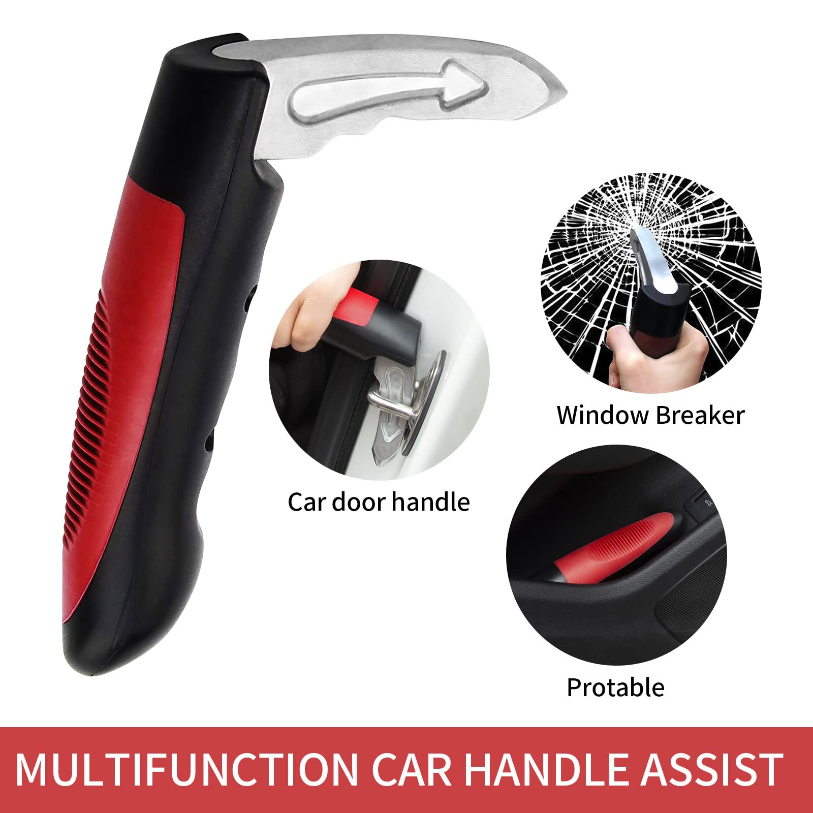 Moskeson Car Door Handle For Elderly, Assist Handle For Automotive Support Handle Multifunctional Car Handle Assist, Handicapped