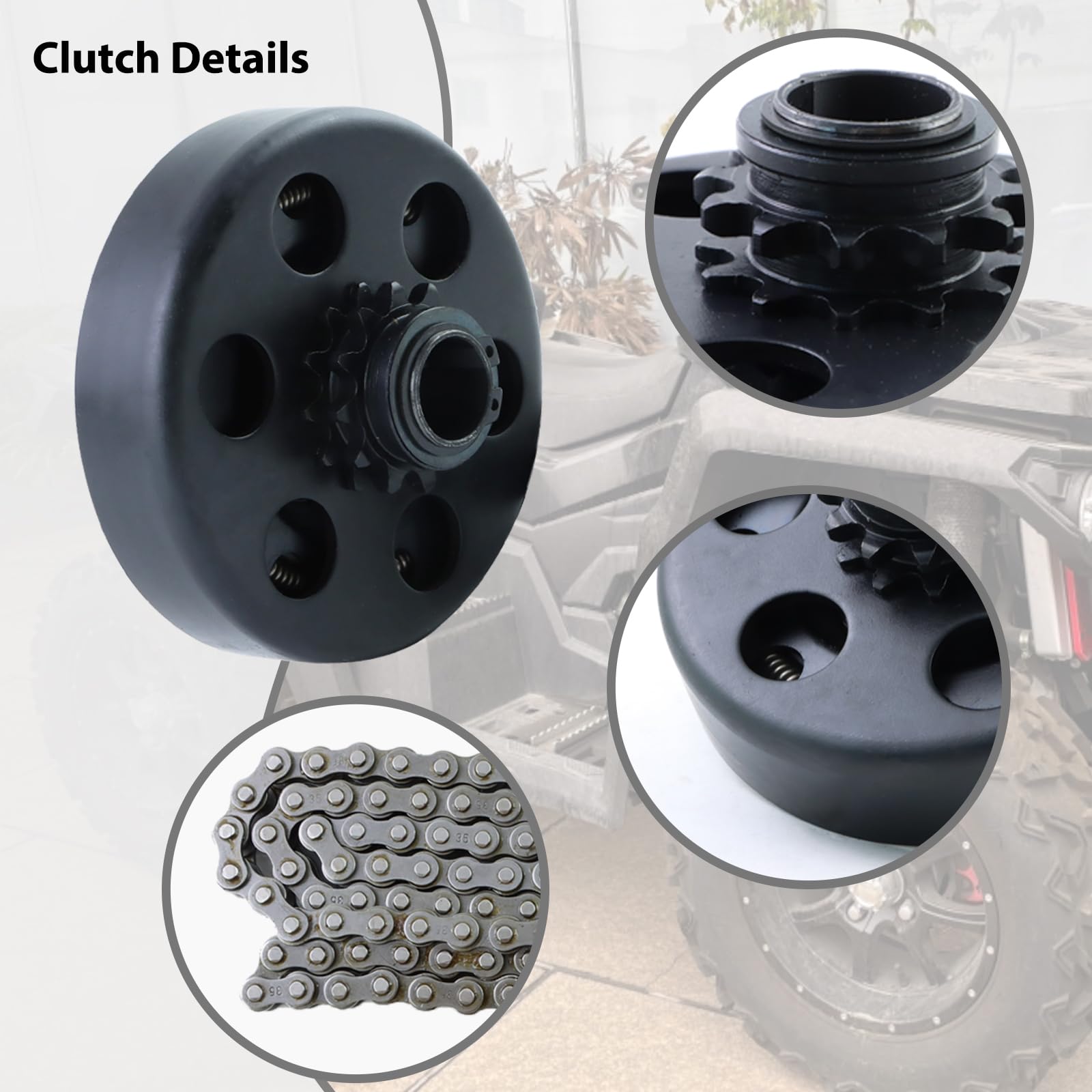 Kikite Go Kart Clutch 3/4' Bore 12 Tooth,Centrifugal Clutch 12T With #35 Chain For Go Karts Minibike Compatible With Honda Kart Engines,Predator 212 Centrifugal Clutch