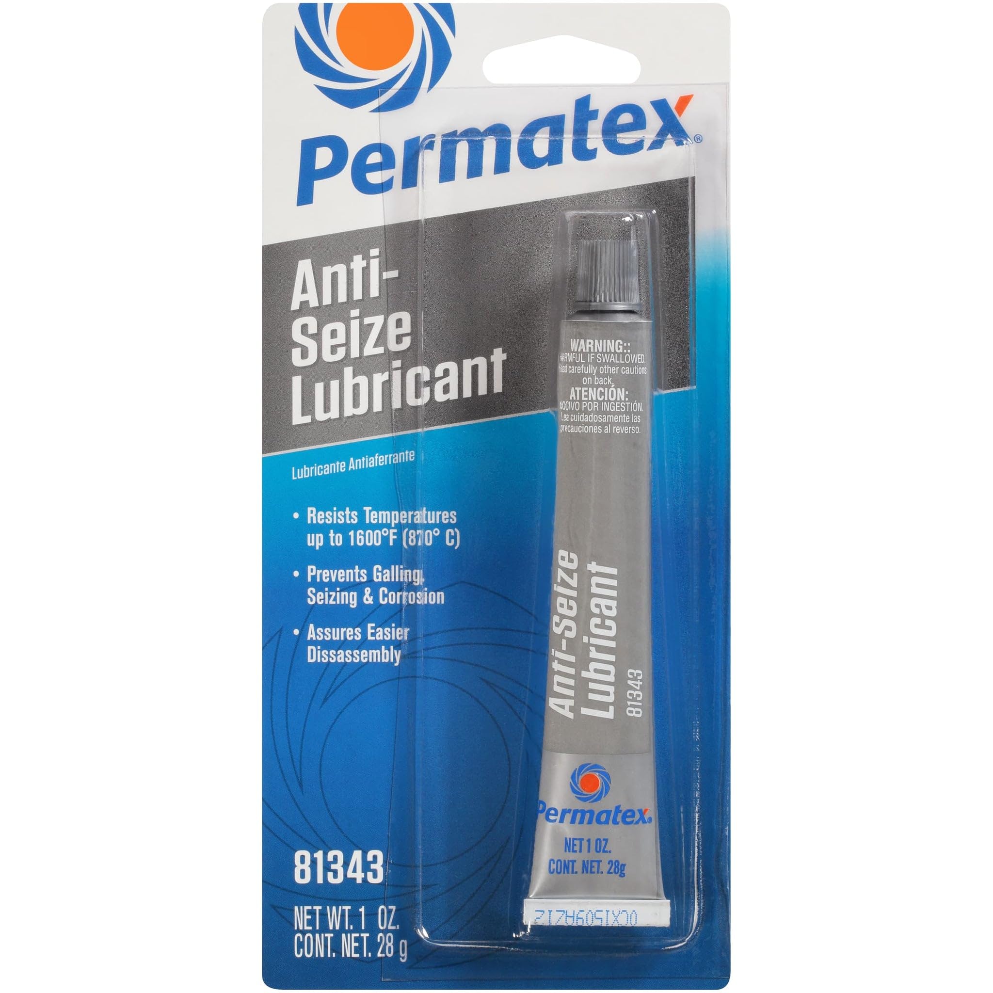 Permatex 81343 Anti-Seize Lubricant, 1 Oz. Tube , White