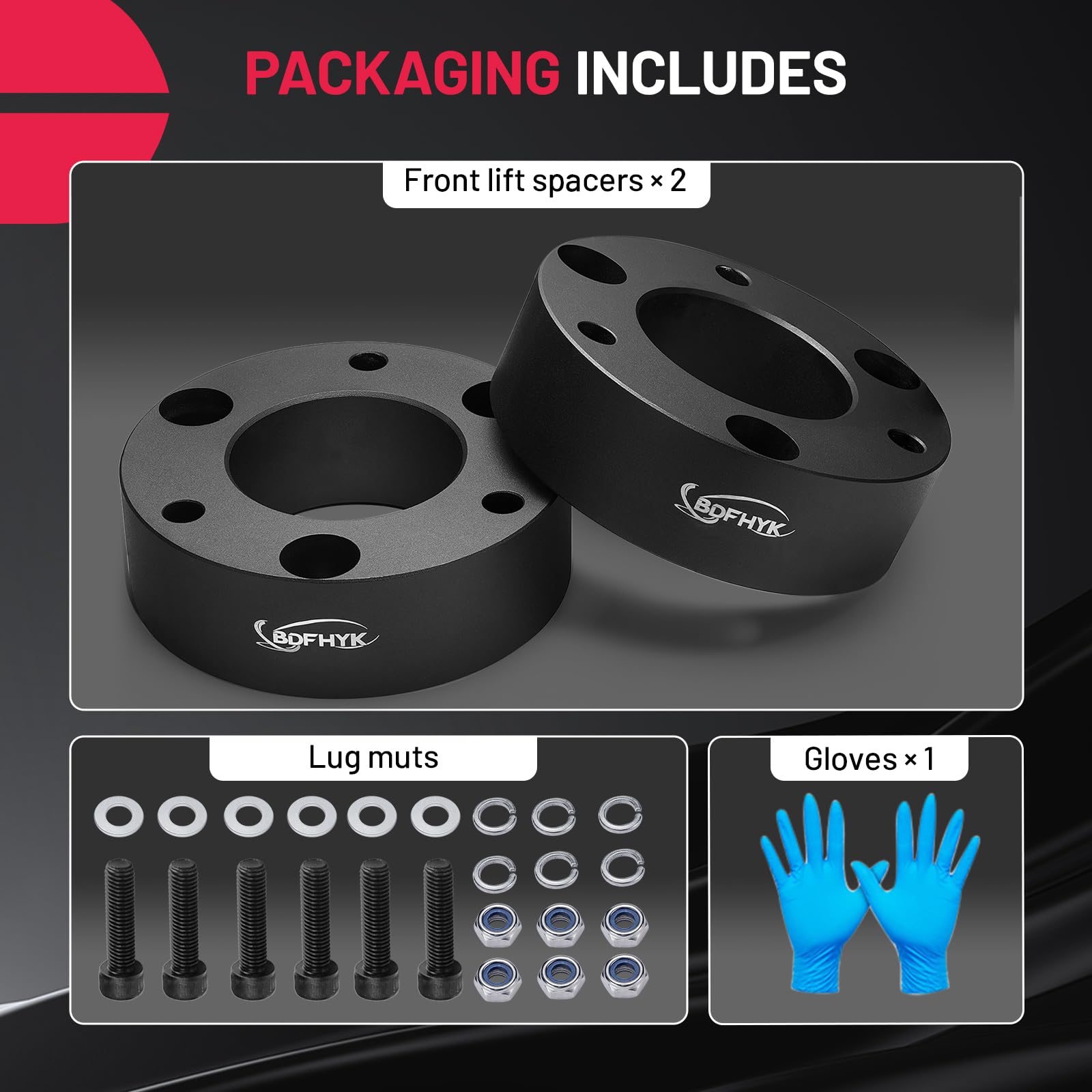 Bdfhyk 3'' Front Leveling Lift Kit Compatible With 2007-2022 Silverado/Avalanche/Gmc Sierra/Suburban 1500/Yukon/Tahoe 2Wd/4Wd Fr