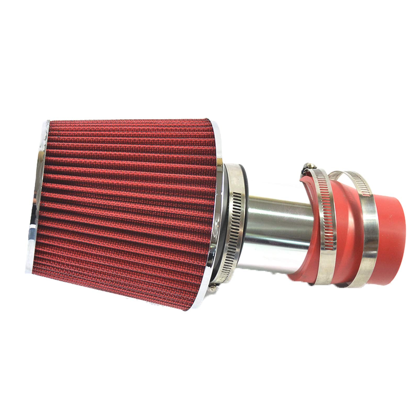 2.75 Inch Short Intake Pipe Cold Air Intake Piping Kit With Filter Fit For 1999-2005 Volkswagen Jetta Beetle Golf 1.8L 1.9L 2.0L 2.8L 2000-2006 For Audi Tt/Tt Quattro 1.8L Turbo Engine (Red)