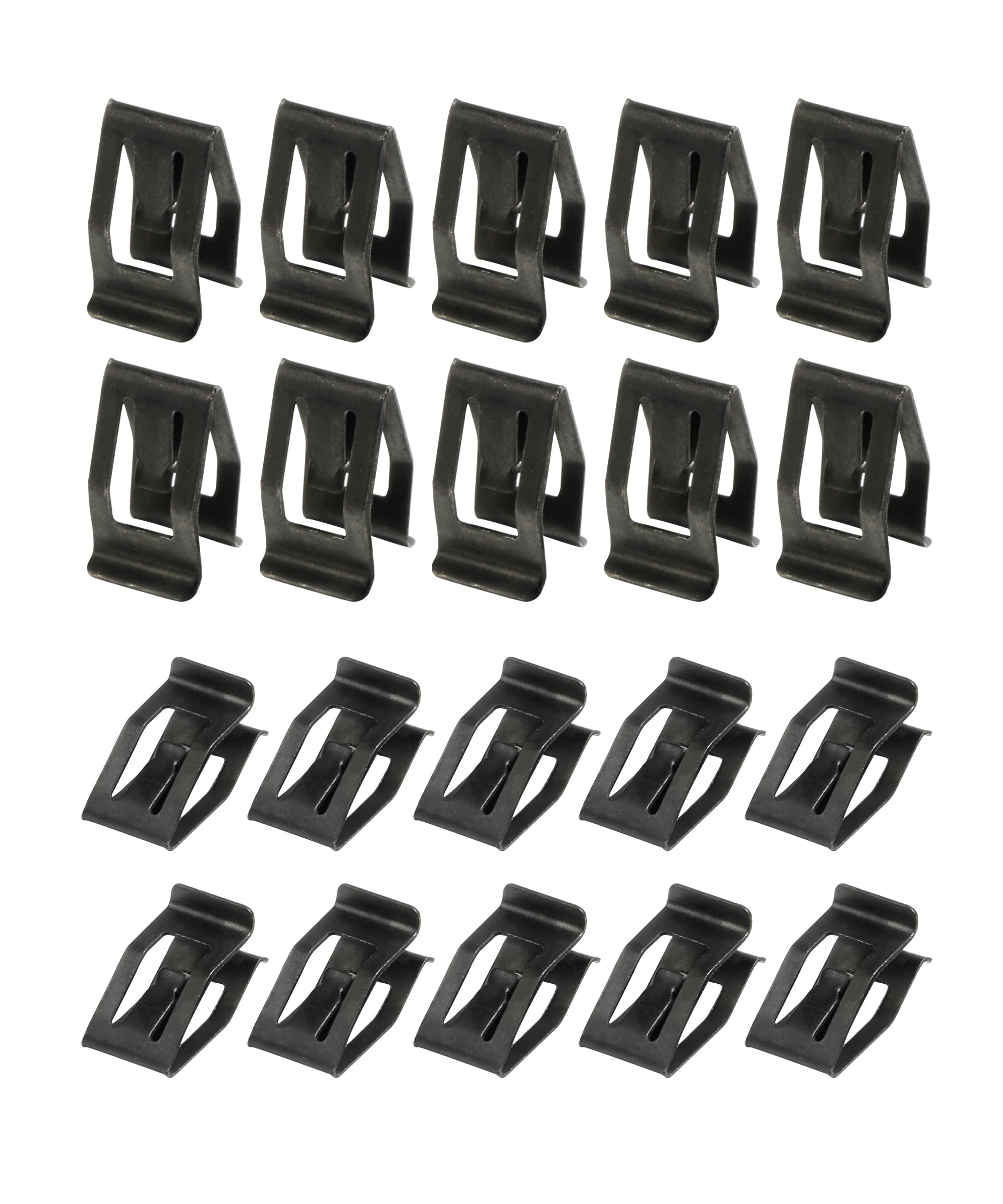 ESEWALAS 20PCS Dashboard Trim Clips,Automotive Car Metal Retainer Car Front Console Retainer,Front Console Dash Dashboard Trim, 