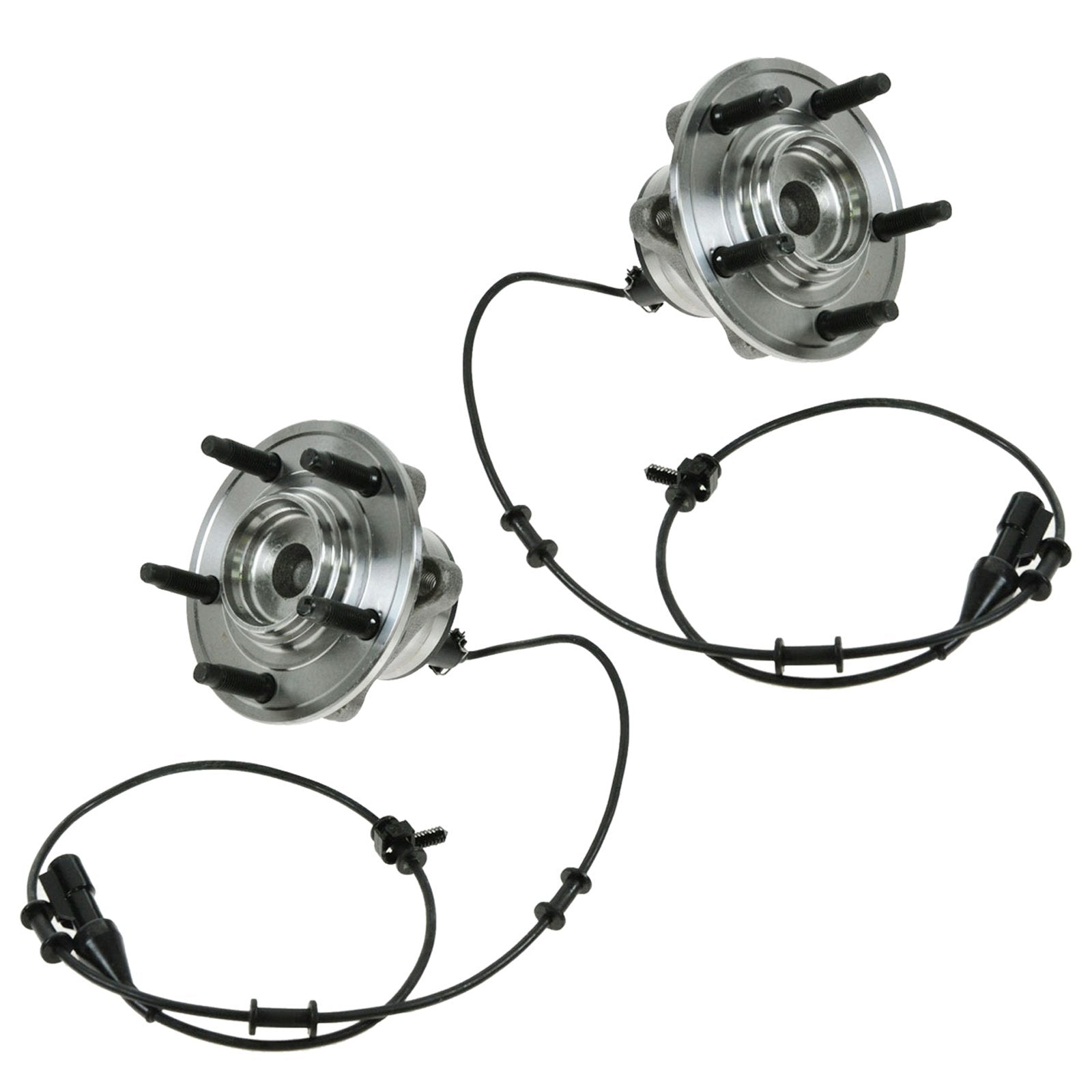 Trq Front Wheel Hub Bearings Assembly Set Compatible With 2000-2008 Jaguar S-Type 2004 Vanden Plas 2009-2013 Xf 2004-2007 Xj8 20