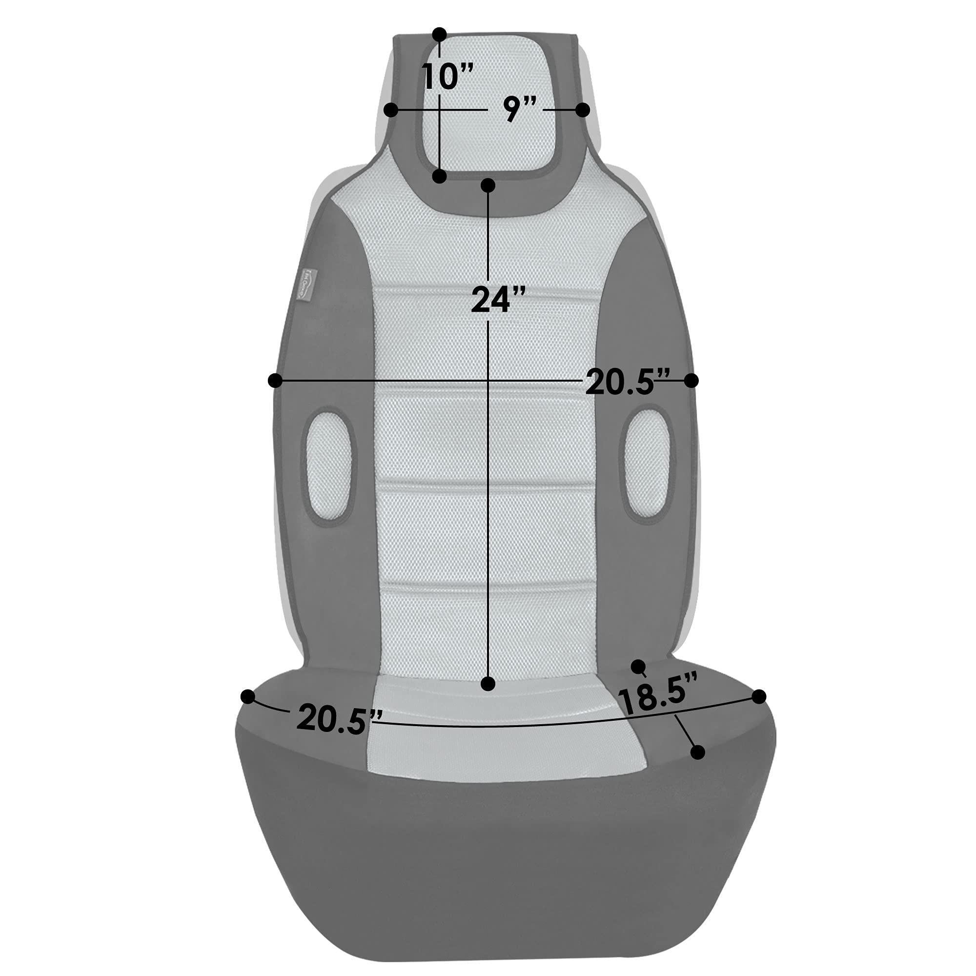FH Group Car Seat Cover Cushion - 2 Pack Seat Covers for Cars Trucks SUV,Faux Leather Car Seat Cushions, Waterproof Car Seat Cover Cushion, Universal Fit Car Seat protector Front Set Red