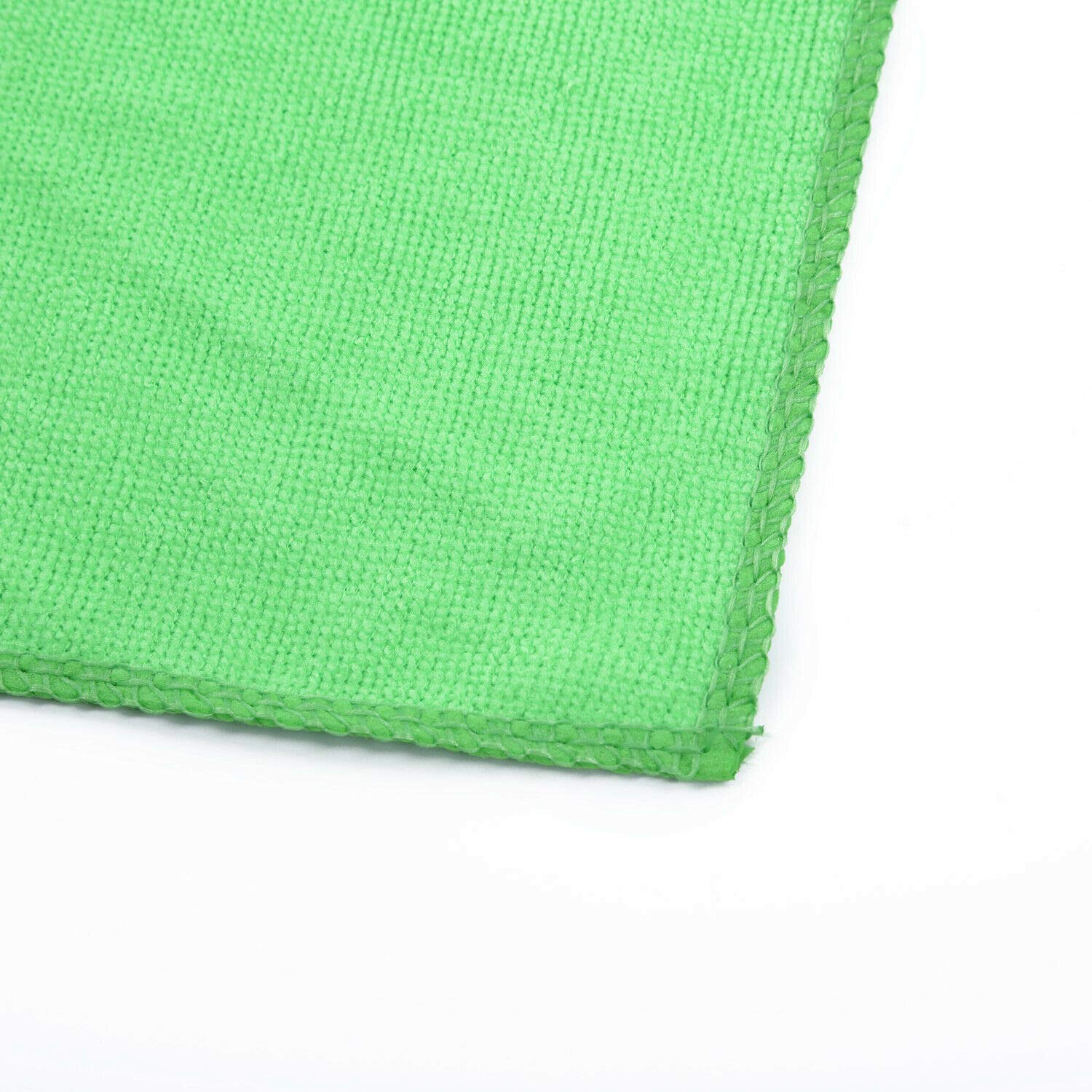 3NH 10x 250 * 250mm Car Soft Wash Cleaning Polish Microfiber Absorbent Cloth Green Kit