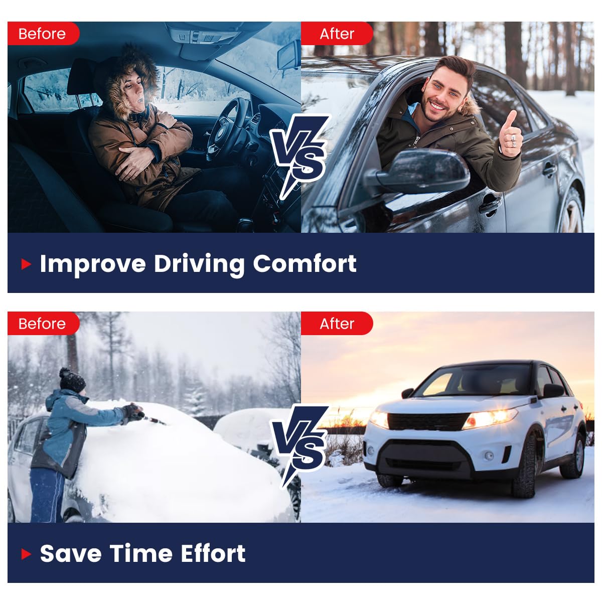 HCALORY 8KW Diesel Air Heater All-in-one 110V AC & 12V DC Support with Altitude Mode 5L Fuel Tank Portable Parking Heater Blueto