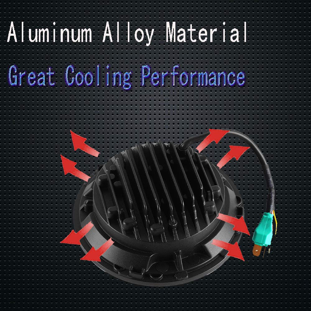 AMUNIESUN Compatible With Mazda Miata MX5 MX-5 1990-1997 H6024 Pair Headlight Lights Halo Angel Eye White DRL Amber Turn Light w