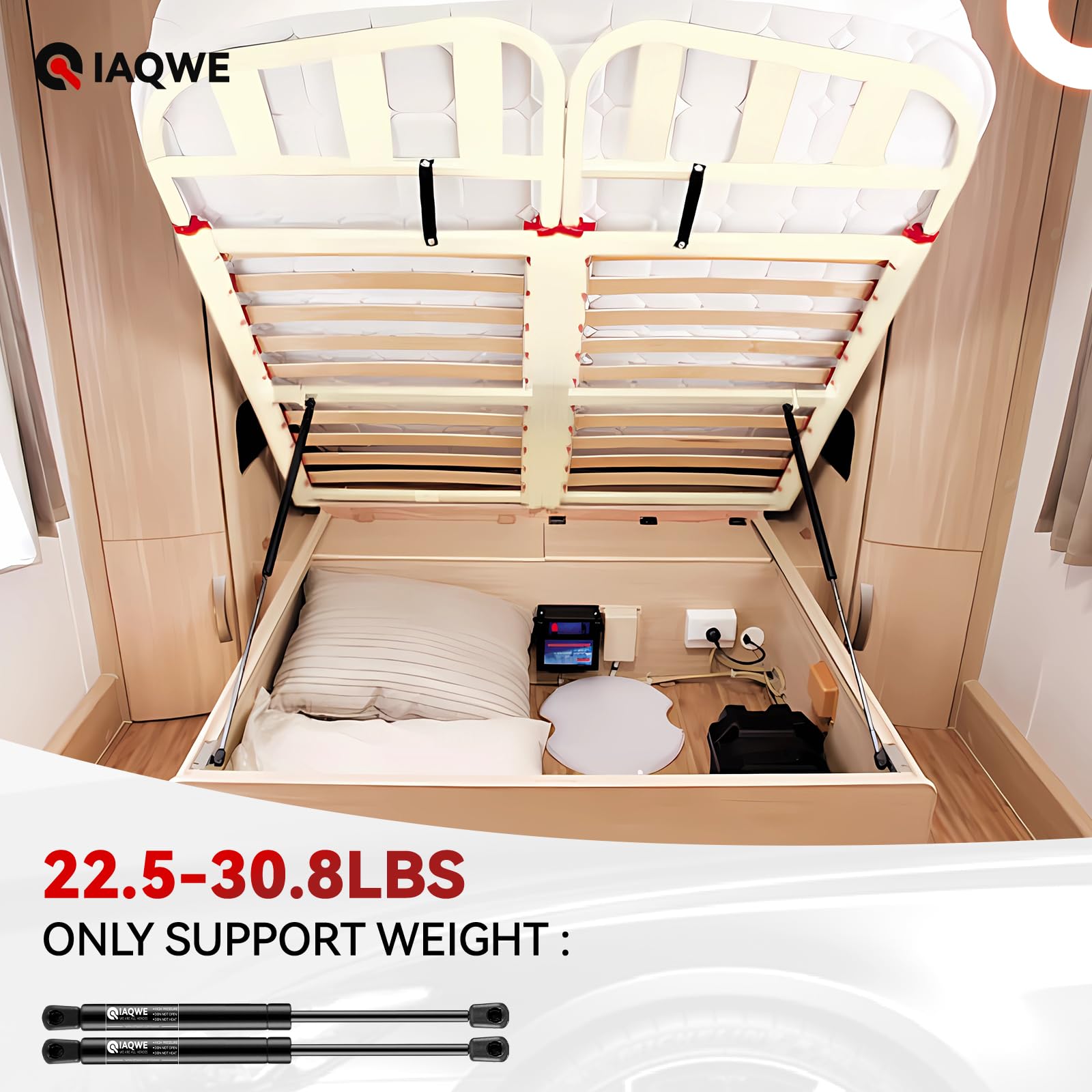 C16-21220 19 Inch 28Lbs/125N Gas Struts Shock Spring Camper Shell Truck Topper Rear Window Pickup Cab Trucks Canopy Are Snugtop