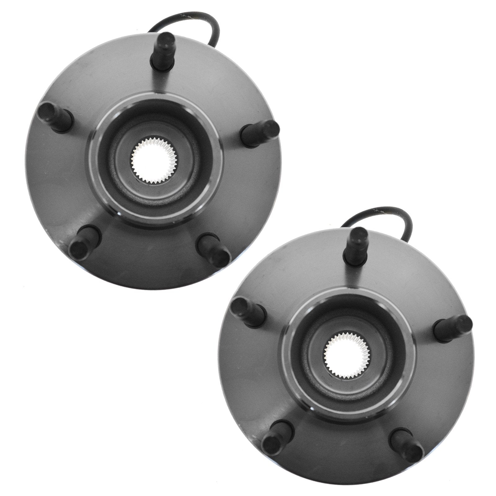 Trq Rear Wheel Hub Bearings Assembly Set Compatible With 2005-2006 Chevrolet Equinox 2006 Pontiac Torrent 2002-2007 Saturn Vue