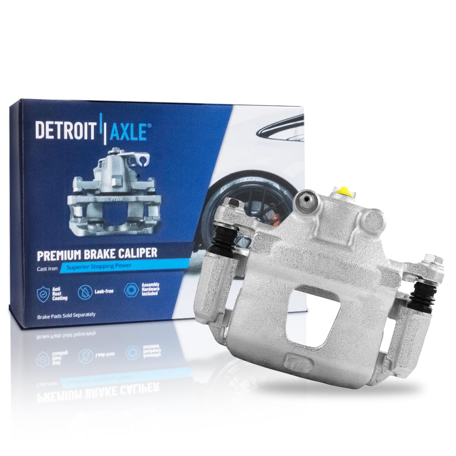 Detroit Axle - Front Left Brake Caliper for 06-11 Chevrolet HHR, 04-08 Malibu, 06-08 Pontiac G6, Driver Side Brake Caliper w/Bra