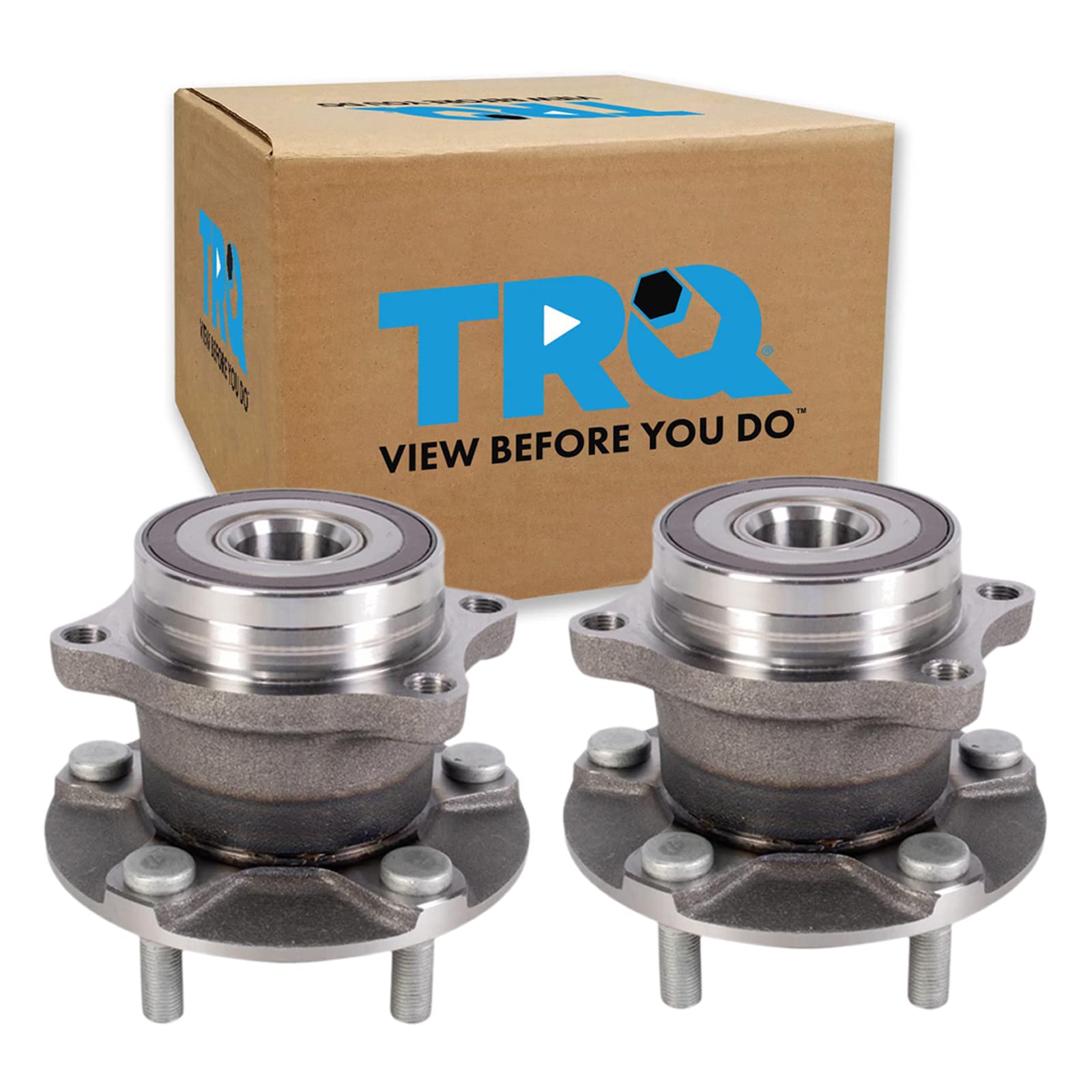 Trq Rear Wheel Hub Bearings Assembly Set Compatible With 2008-2014 Subaru Impreza