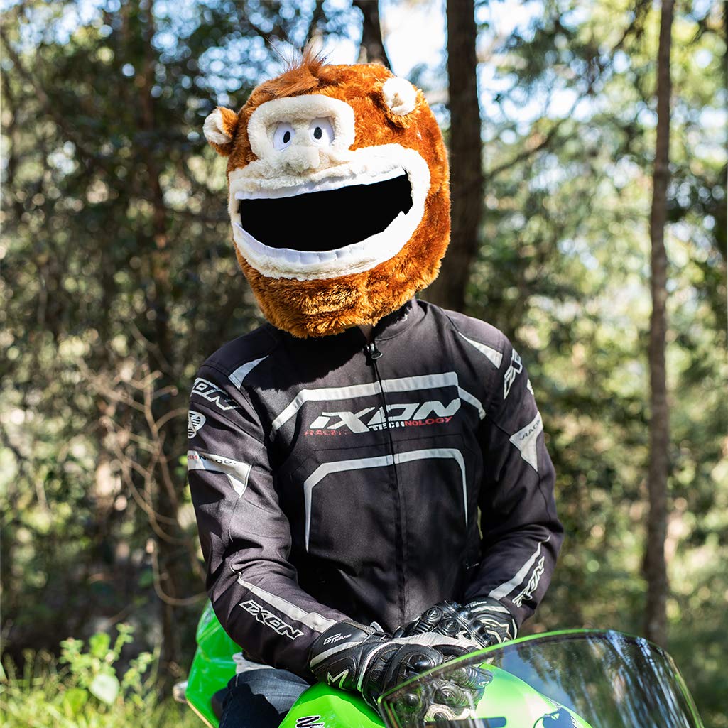 Moto Loot Helmet Cover For Motorcycle Helmet, Fun Rides And Gifts (Cover Only. Helmet Not Included) - Monkey