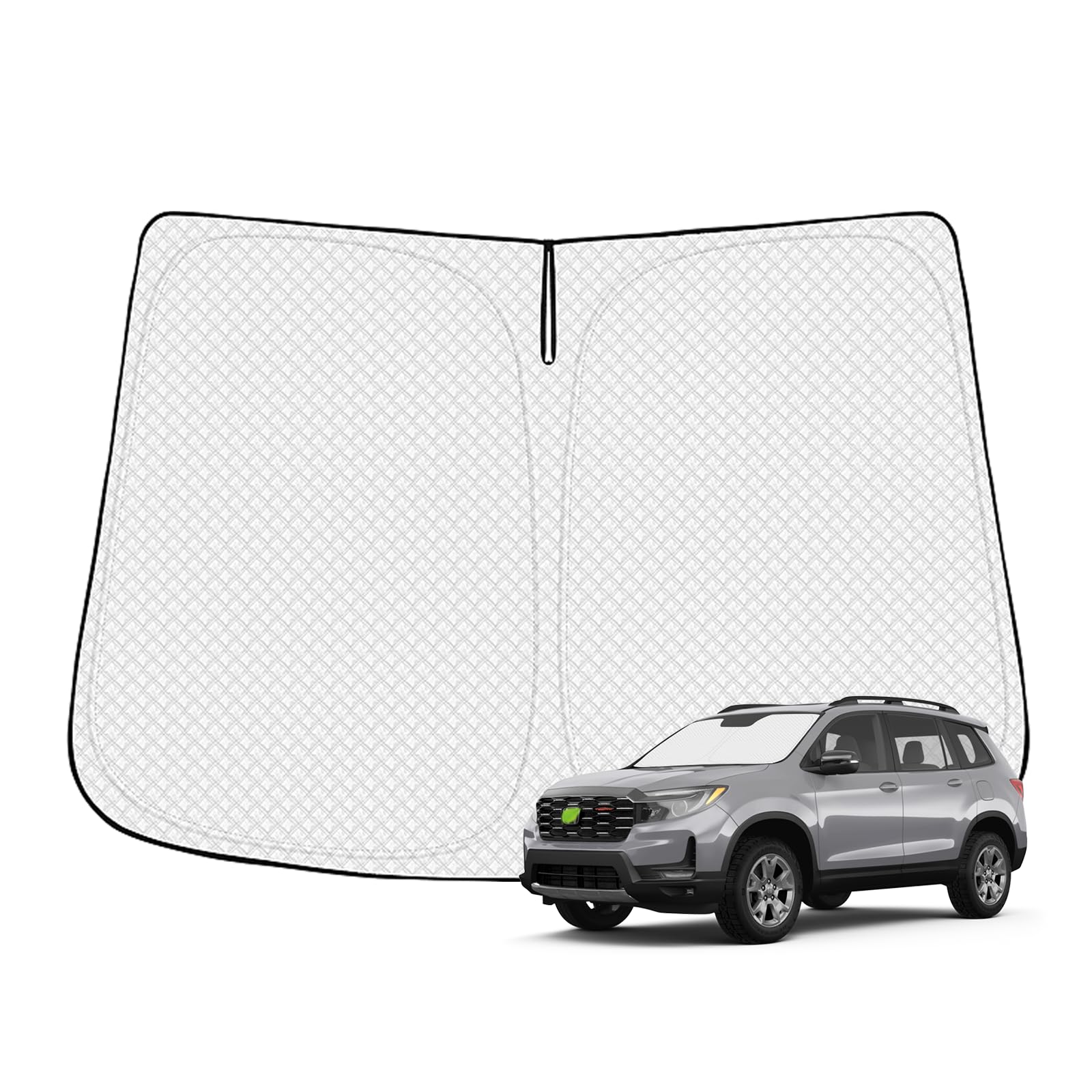 Canvcle Windshield Sun Shade For 2019-2025 Honda Passport Sport Accessories Thicken 6-Layer Front Window Sunshade Cover Sun Viso