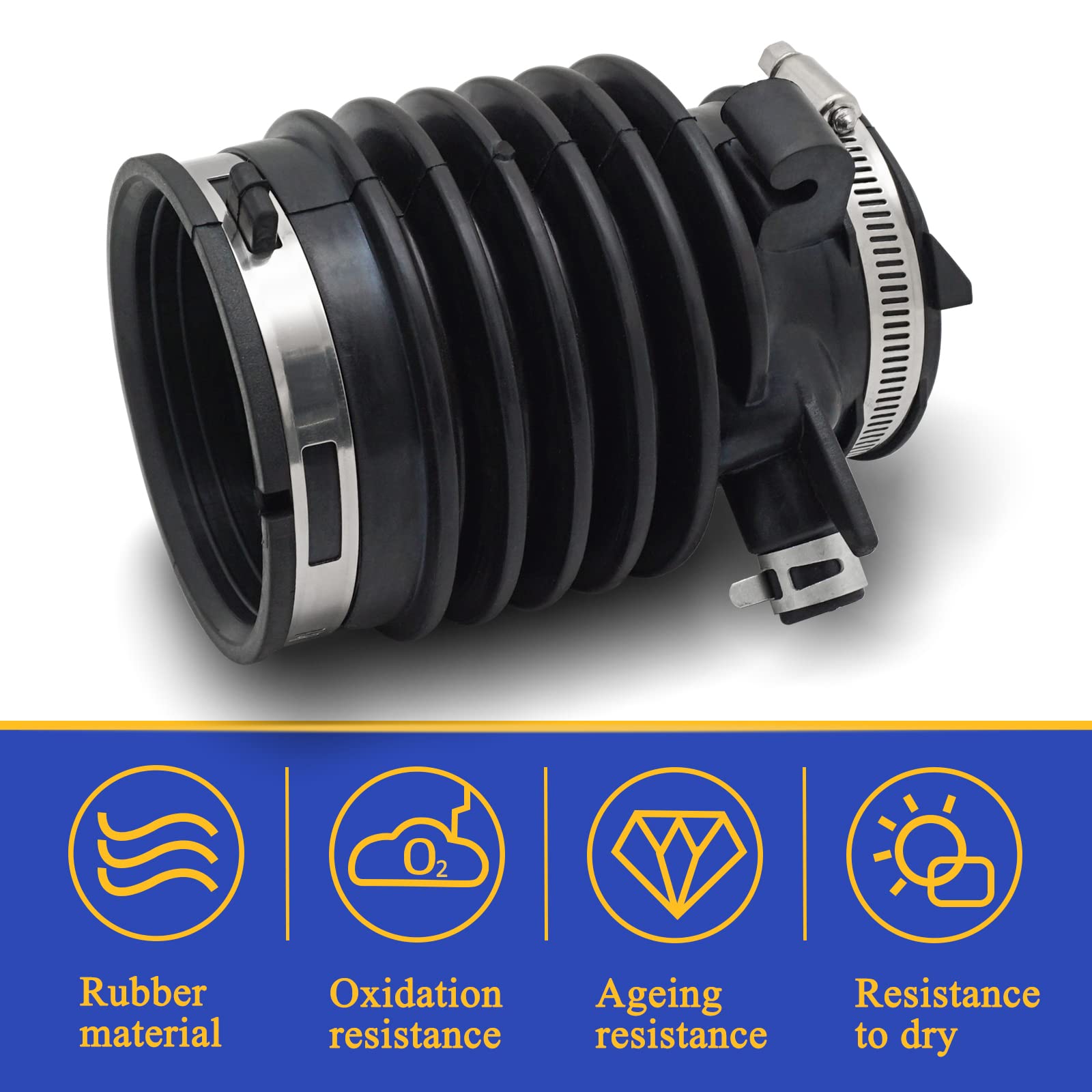 Engine Air Cleaner Intake Hose Tube Compatible With 2010-2014 Honda Accord Crosstour Acura Tsx Tl Engine V6 3.5L 696-051 17228-R