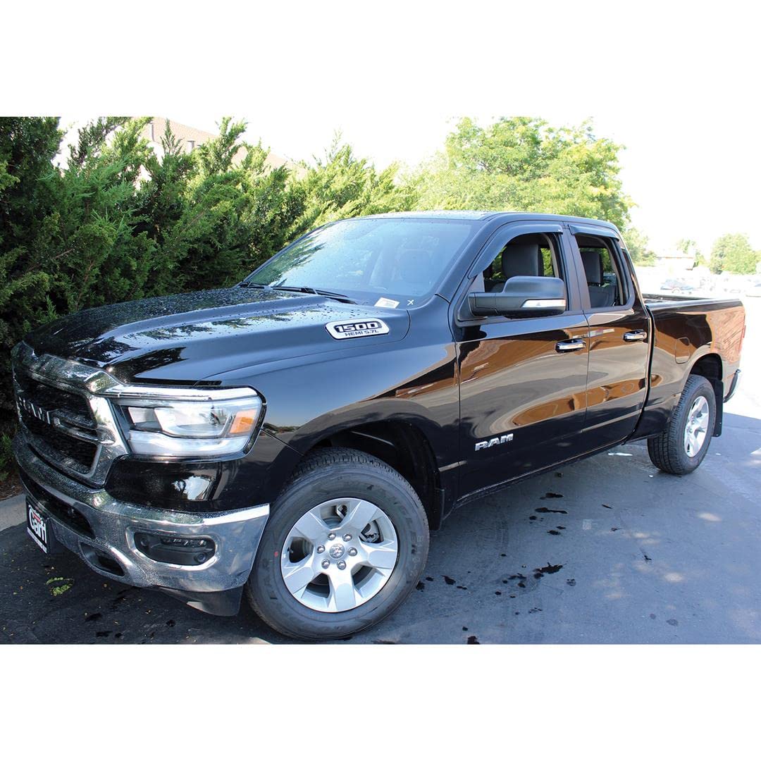 Westin 72-35434 Tape On Wind Deflector 4Pc Fits 2019-2022 Ram 1500 Quad Cab (Excl. 2019-2022 Ram 1500 Classic)