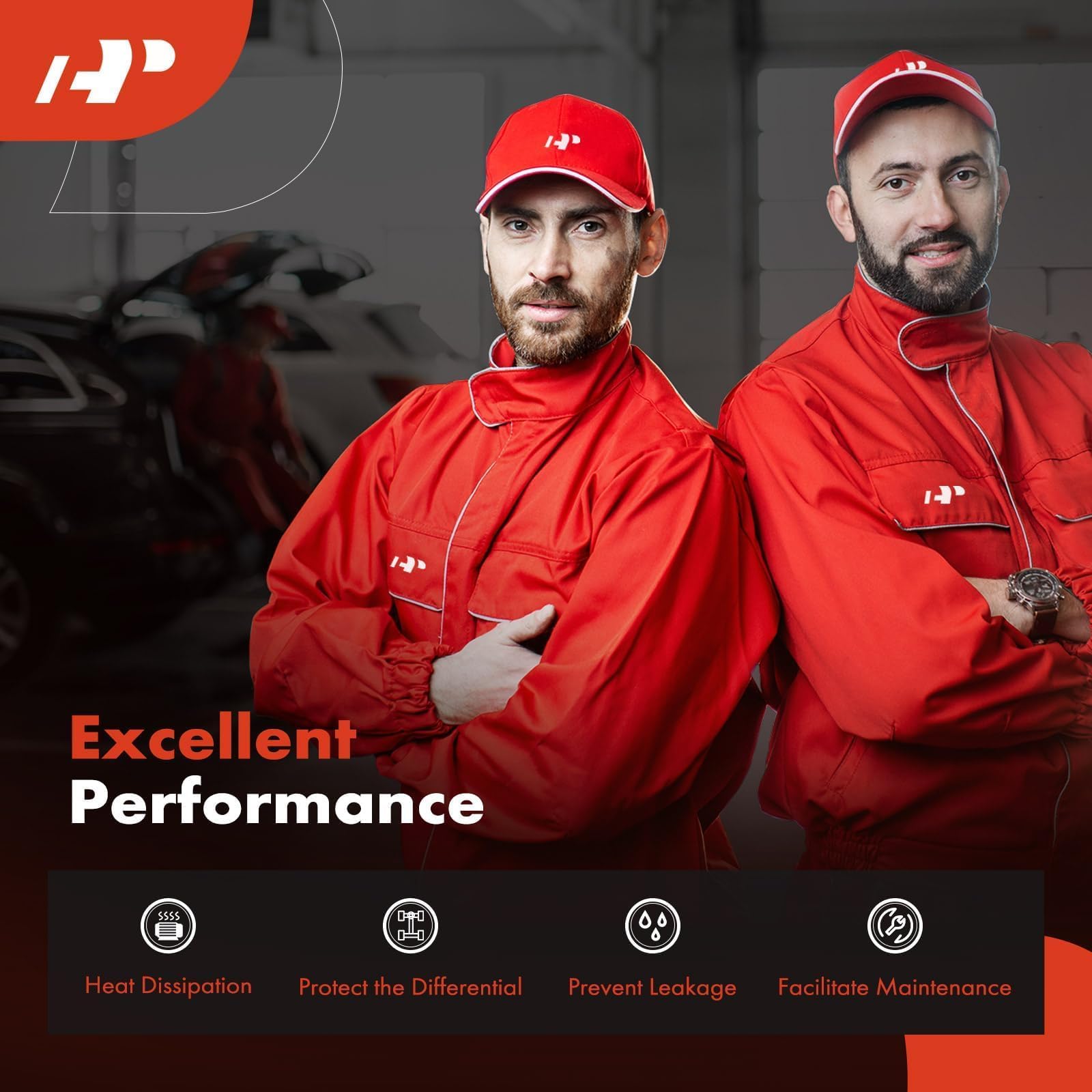 A-Premium Rear Differential Cover With Gasket & Magnet Compatible With Chevy, Gmc & Cadillac Models - Escalade Silverado Sierra Suburban Express Sonoma Tahoe Yukon S10 Blazer Jimmy Savana 1998-2010