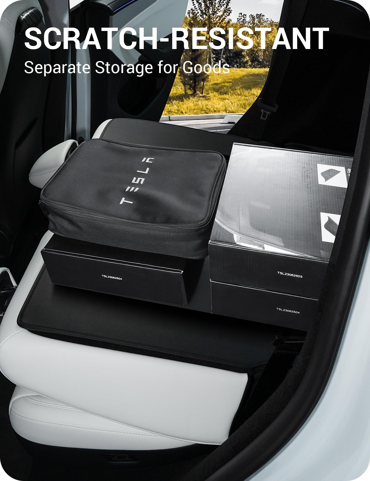 Basenor 2025 2026 Tesla Model Y Second Row Seats Back Leather Cover All Weather Seat Protector Mat For Model Y Juniper Accessori