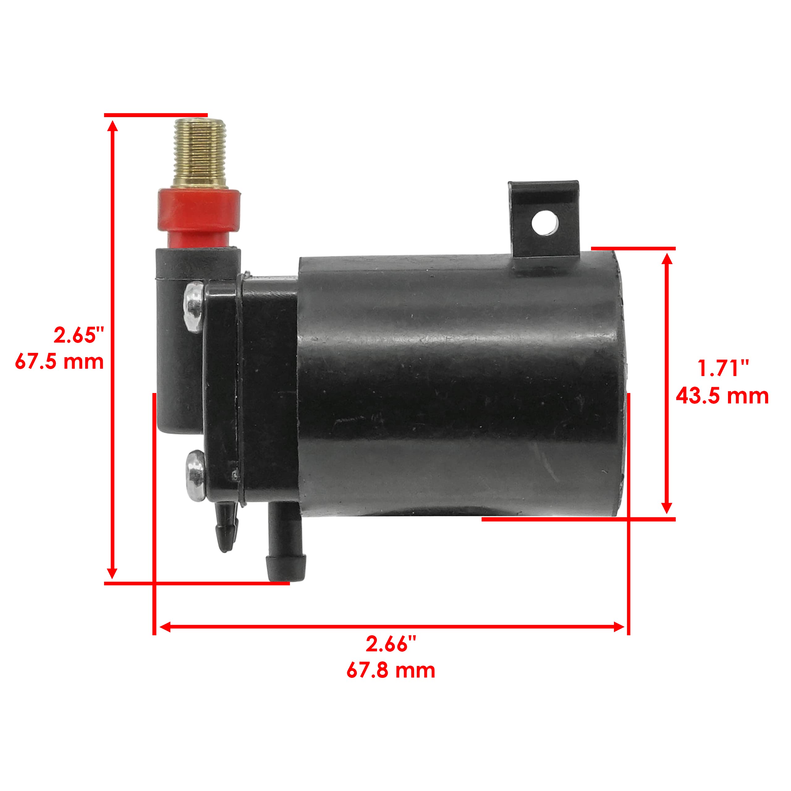 Caltric Fuel Primer Choke Solenoid For Johnson Evinrude Omc 5007356 437233 437238 43762 434326 397909 582865