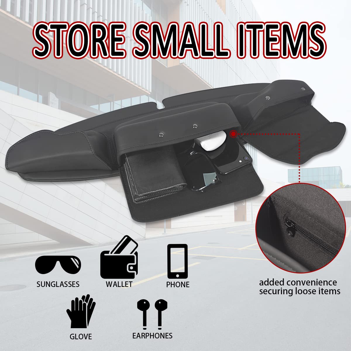 FOVPLUE Windshield Bag, Three-Pocket Batwing Fairing Pouch for Harley Street Glide Electra Glide Ultra Limited Tri Glide FLHT/CU