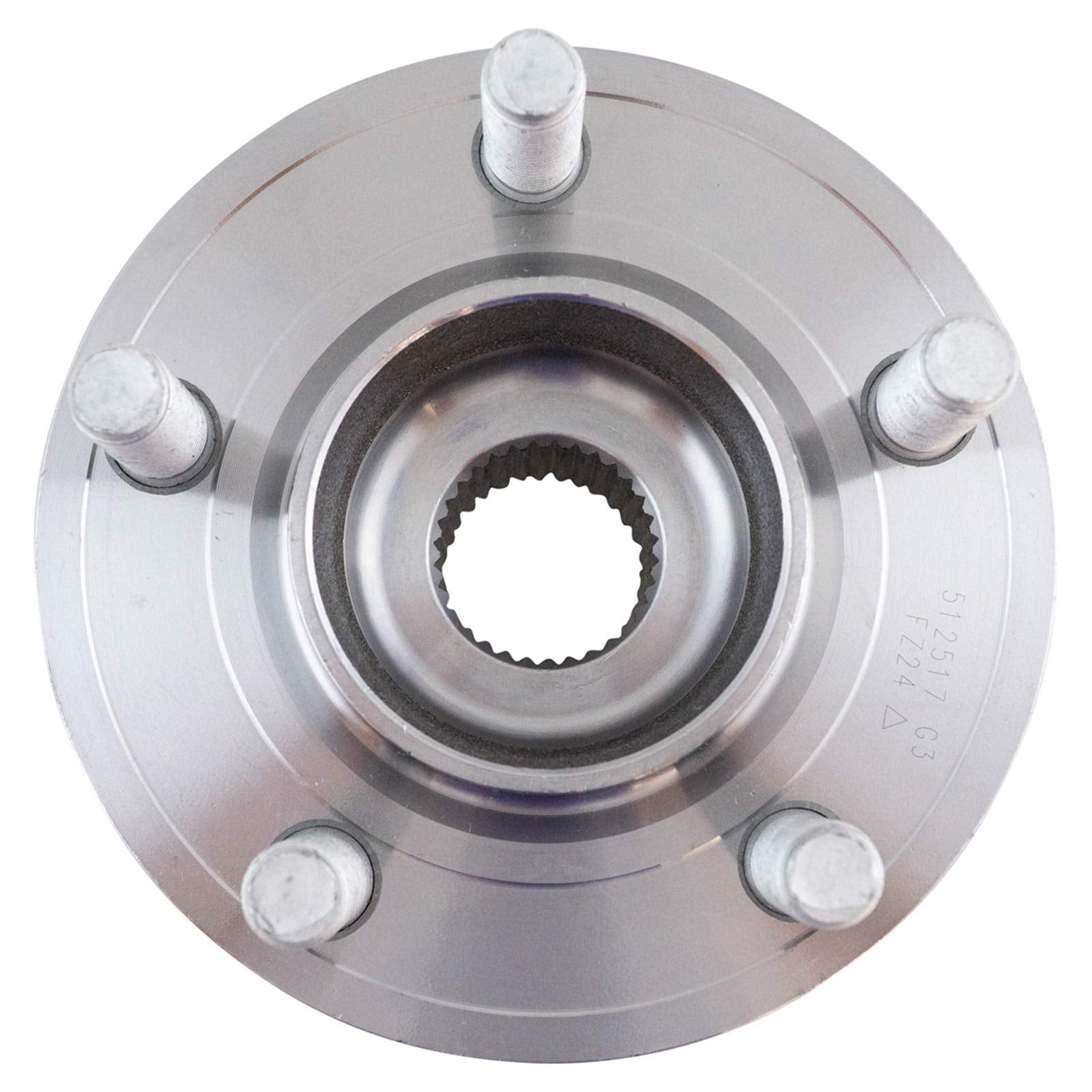 Trq Rear Left Right Wheel Hub Bearing Assembly Driver Passenger Side Compatible With 2017-2018 Ford Gt 2015-2023 Mustang