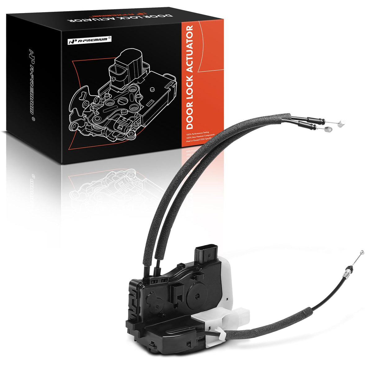 A-Premium Door Lock Latch & Cable Assembly Compatible with Hyundai Vehicles - Tucson 2010 2011 2012 2013 2014 2015 2016 2017 Spo