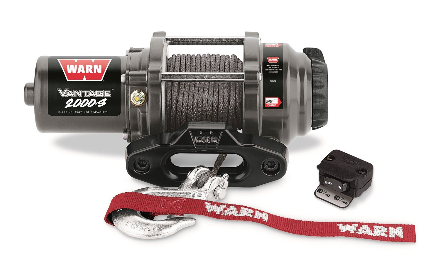 WARN 89021 Vantage 2000-S Winch - 2000 lb. Capacity