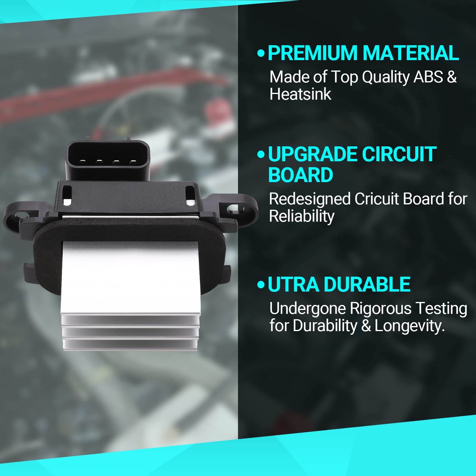 Hvac Blower Motor Resistor Ac Blower Control Module - Compatible With 2010-2017 Ford Expedition 2010-2014 Ford F-150 2011-2017 L