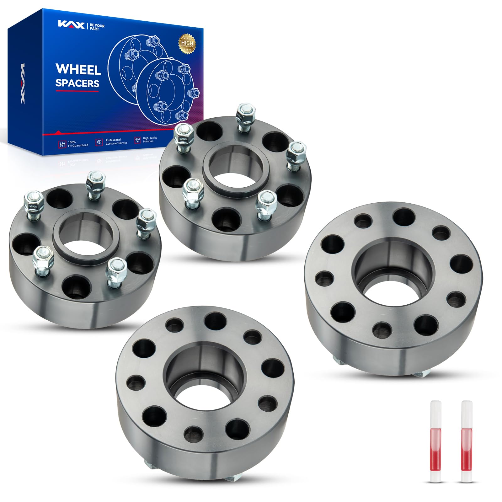 KAX 5x5 Wheel Spacers,2 inch 5 Lug Hub Centric Wheel Spacers fit for Wrangler, Wrangler JK, Grand Cherokee, Commander with 1/2''