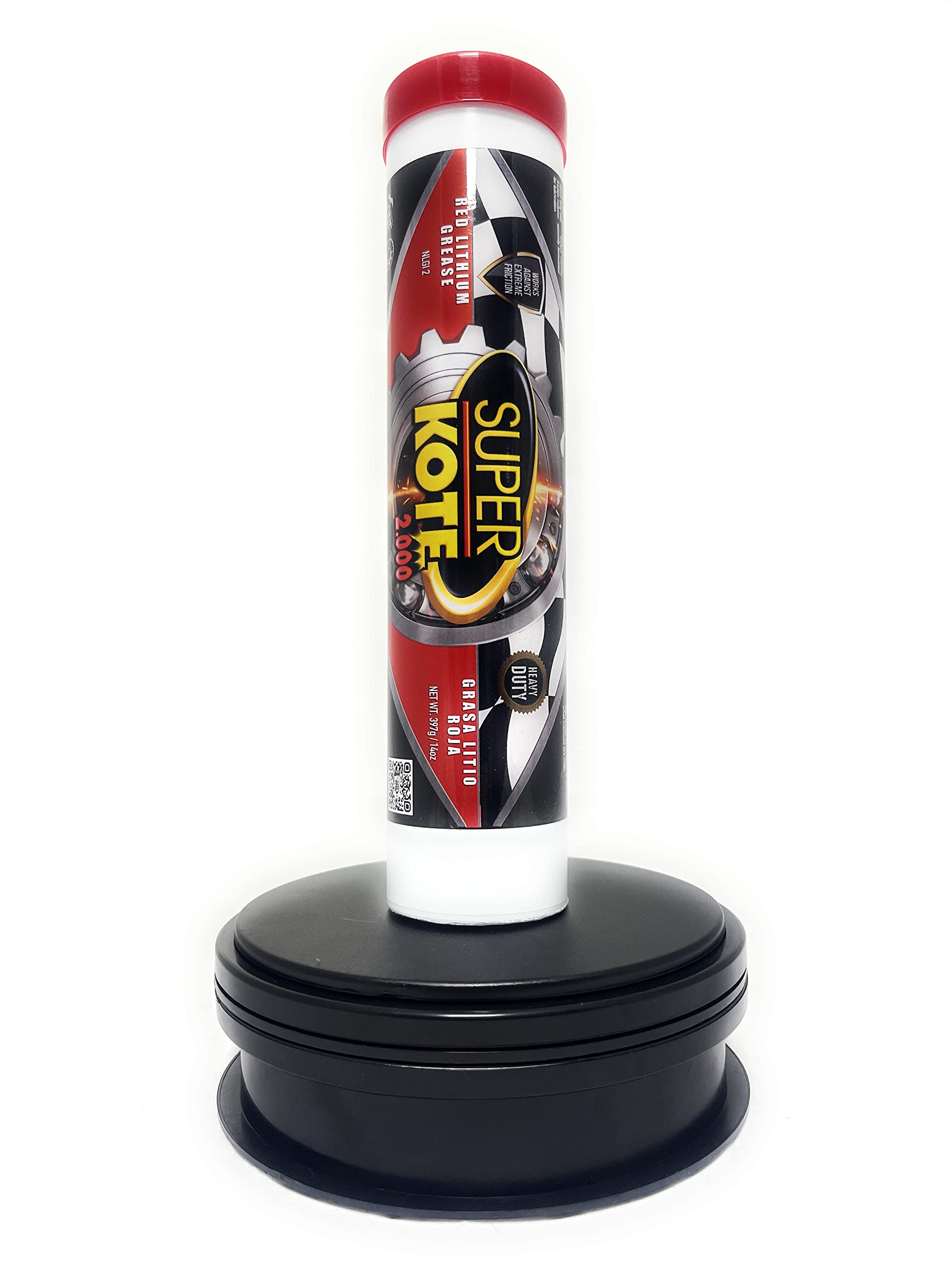 Lithium Grease Superkote 2000 / Cartridge/Nlgi 2 / Multipurpose/Lubricant/Ep/High Temp/Industry/Construction/Automotive/Red Grea