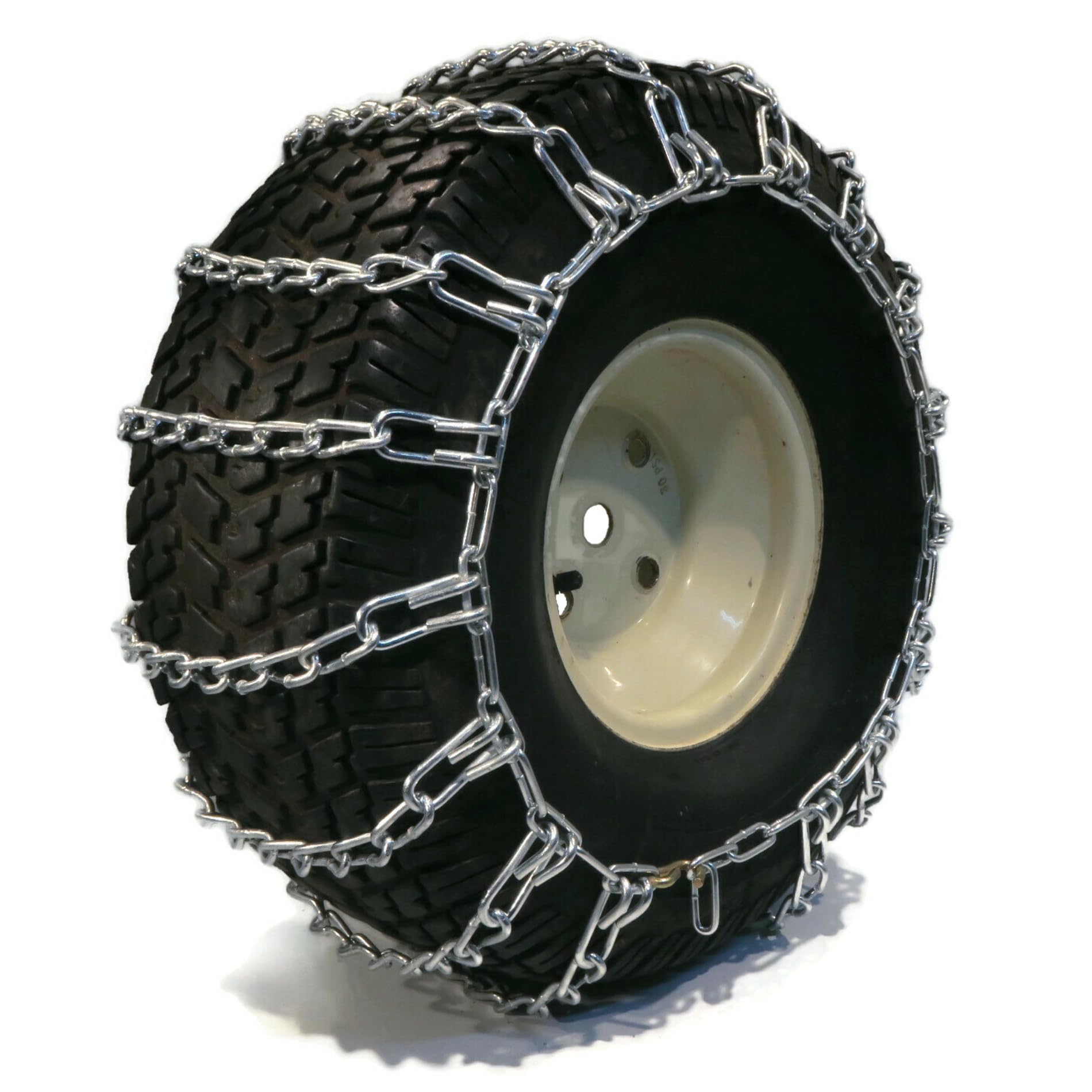 The Rop Shop Pair 2 Link Tire Chains 20X10.00X8 For Simplicty Lawn Mower Garden Tractor Rider