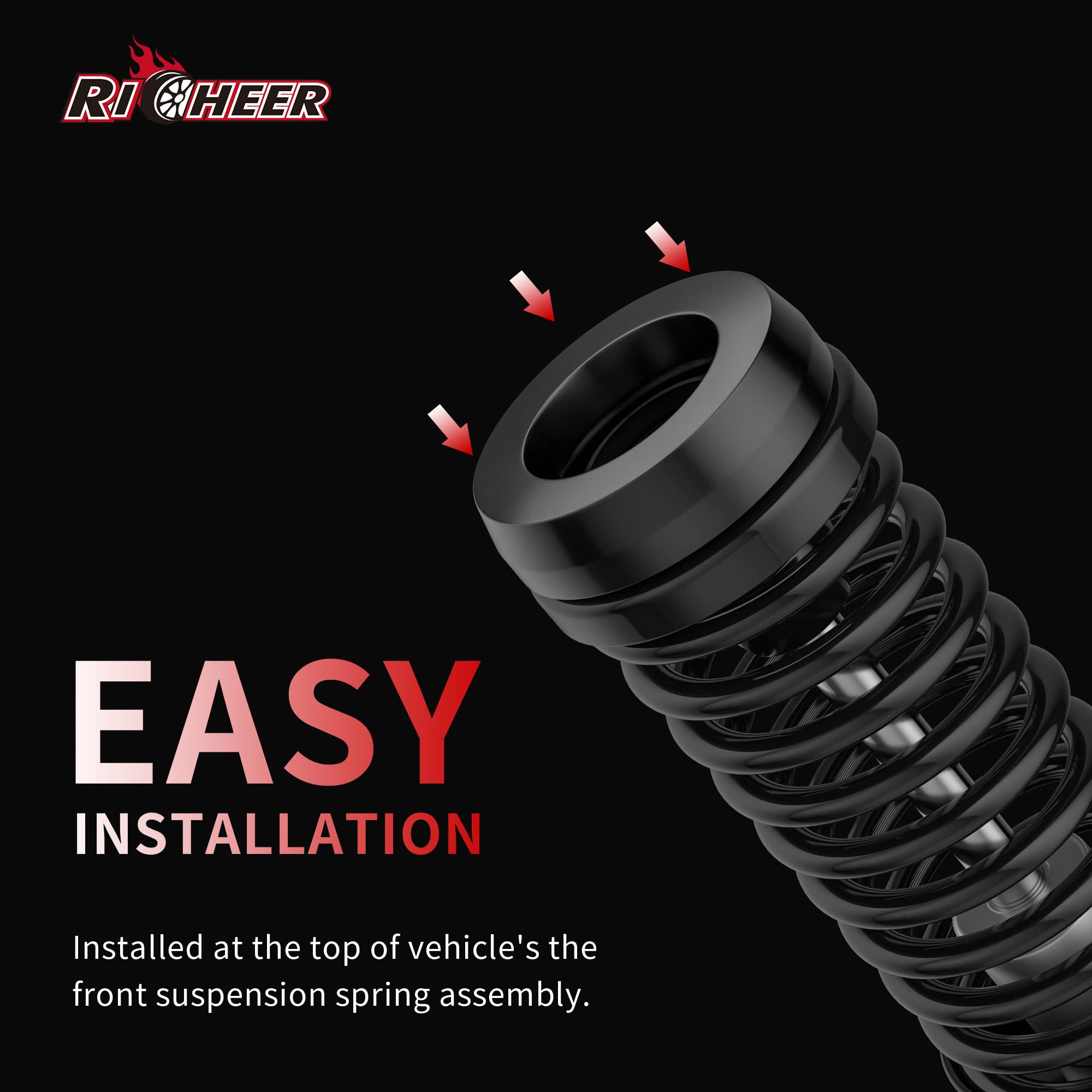 2'' Front Leveling Lift Kit For 1999-2006 Silverado 1500 Sierra 1500 (2Wd Only), Leveling Lift Kit Forged Front Strut Spacers Ra