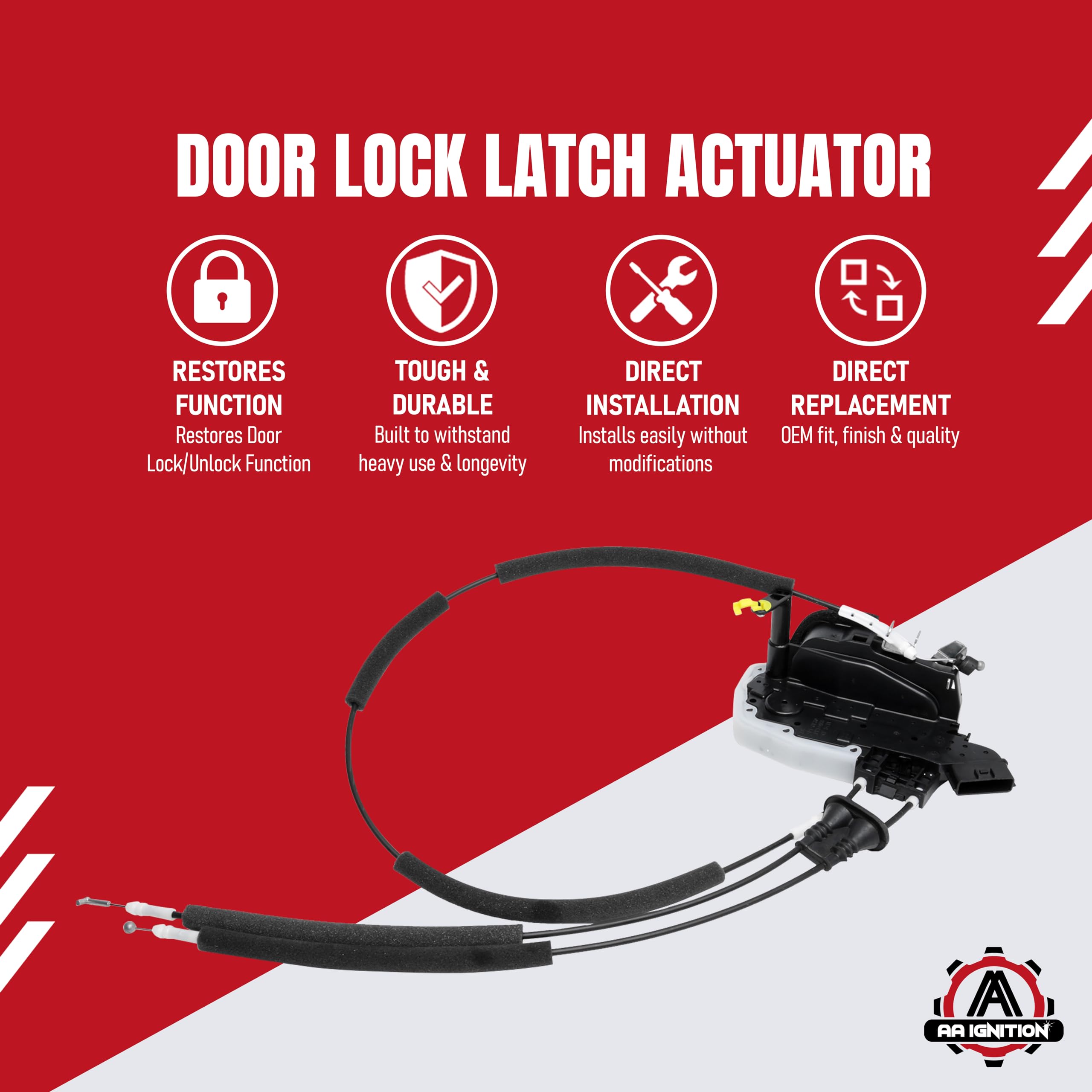 Door Lock Actuator Latch Assembly Replacement By Aa Ignition - Front Left Driver Side - Compatible With Nissan - 2008-2015 Rogue