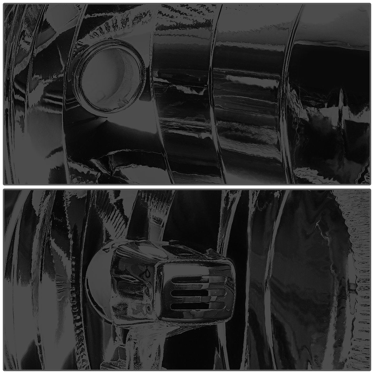 Dna Motoring Hl-Oh-Csil07-Bk-Sm-Am Pair Of Black Housing Smoke Lens Amber Headlights Compatible With 07-13 Silverado 1500/07-14