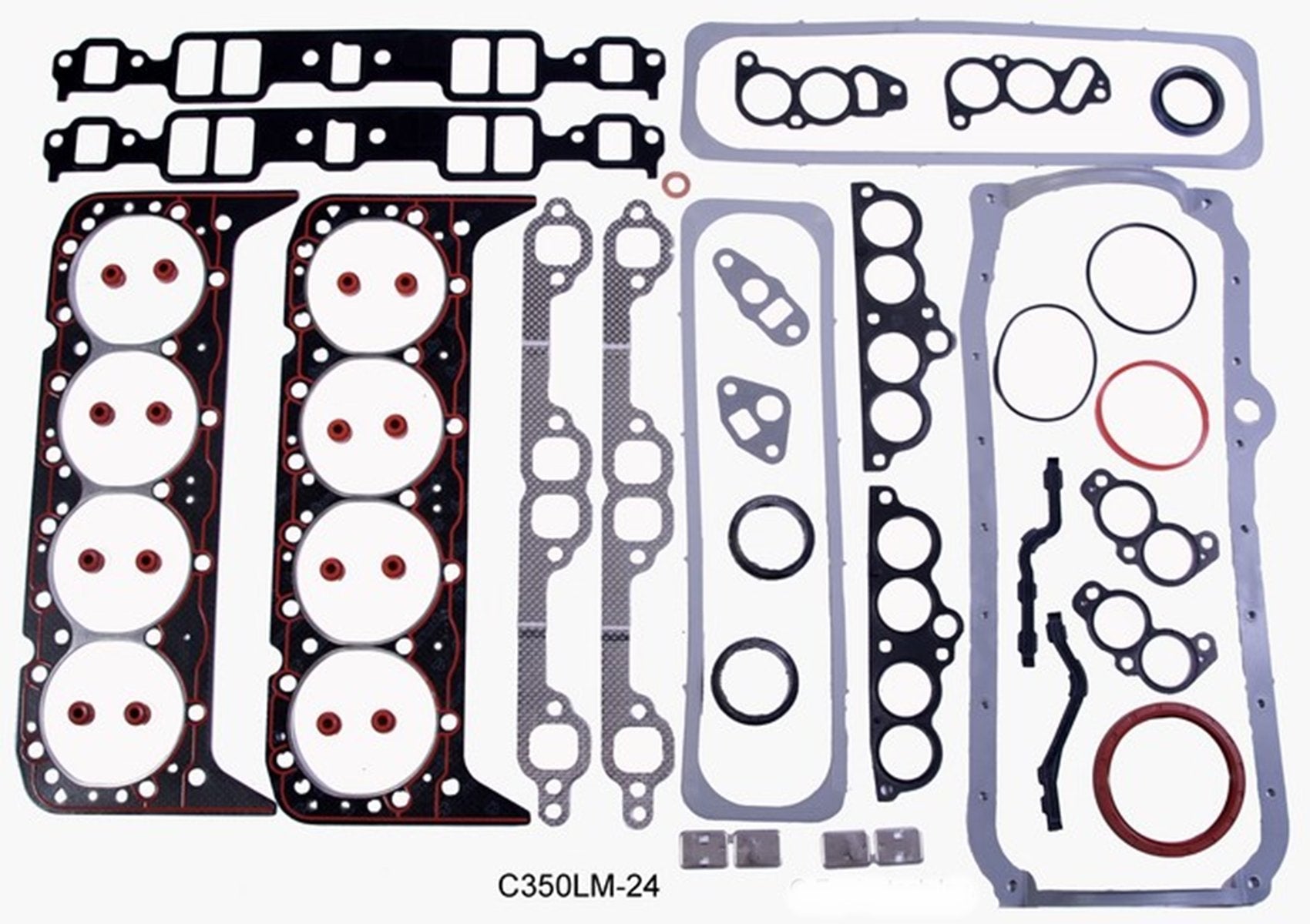 Engine Rebuild Overhaul Kit Fits: 1986-1992 Chevrolet Sbc Gm 350 5.7L V8 W/Flat-Top Pistons