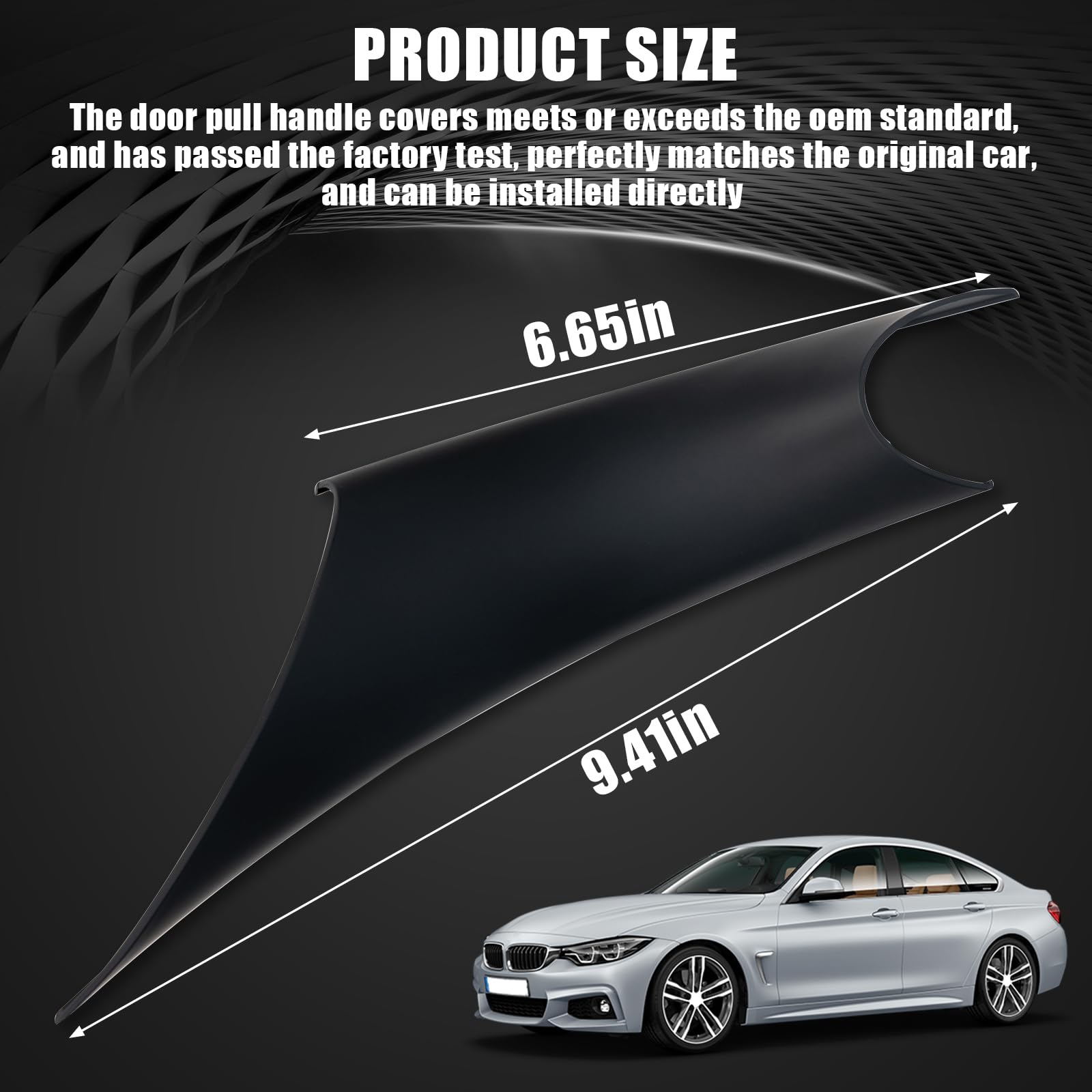 WEILEITE Front Interior Inner Inside Door Pull Handle Grab Cover Fit for BMW 320,328,330,335,M3 F30/F31/F34/F80 3 Series 2012-20